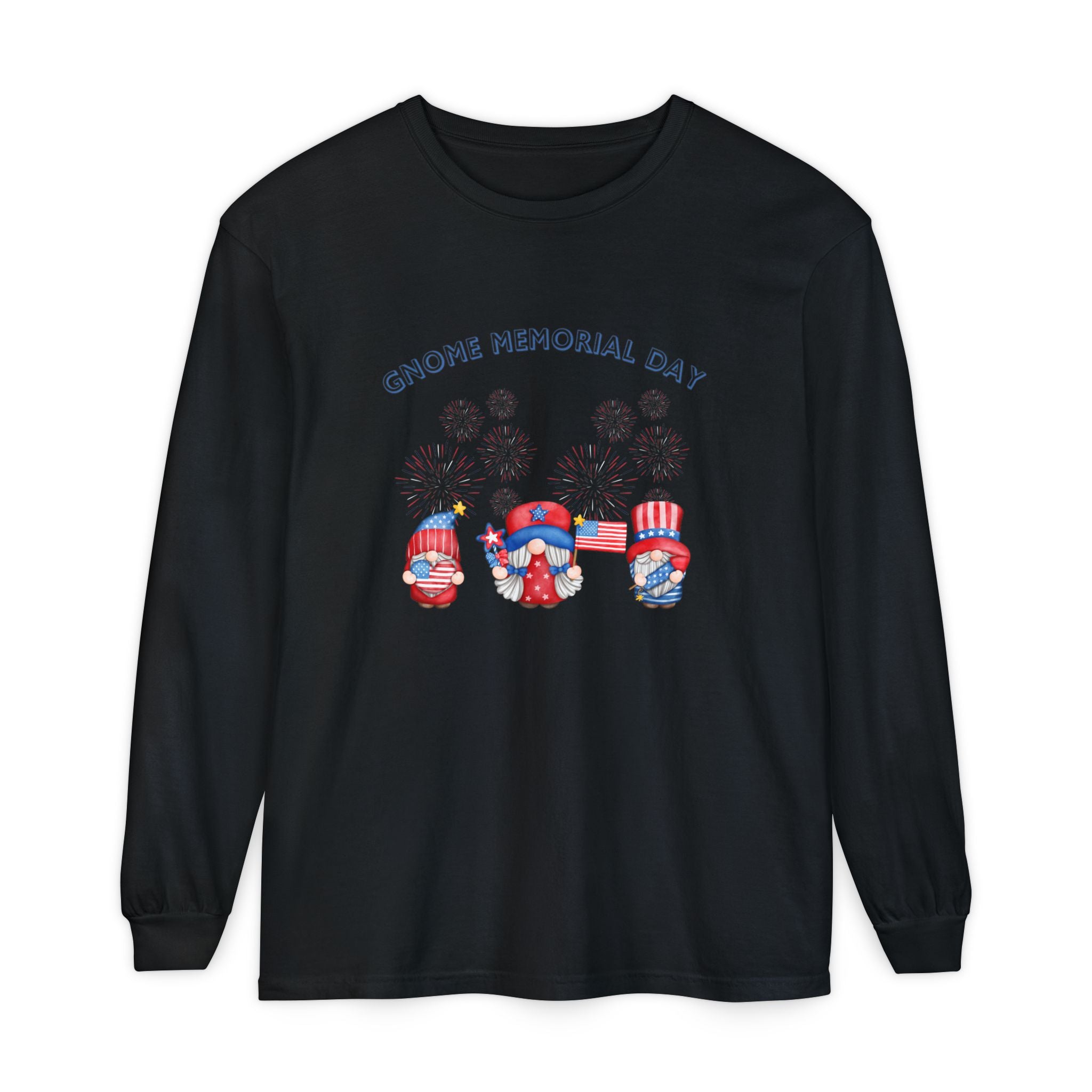 Gnome Memorial Day Long Sleeve T-Shirt