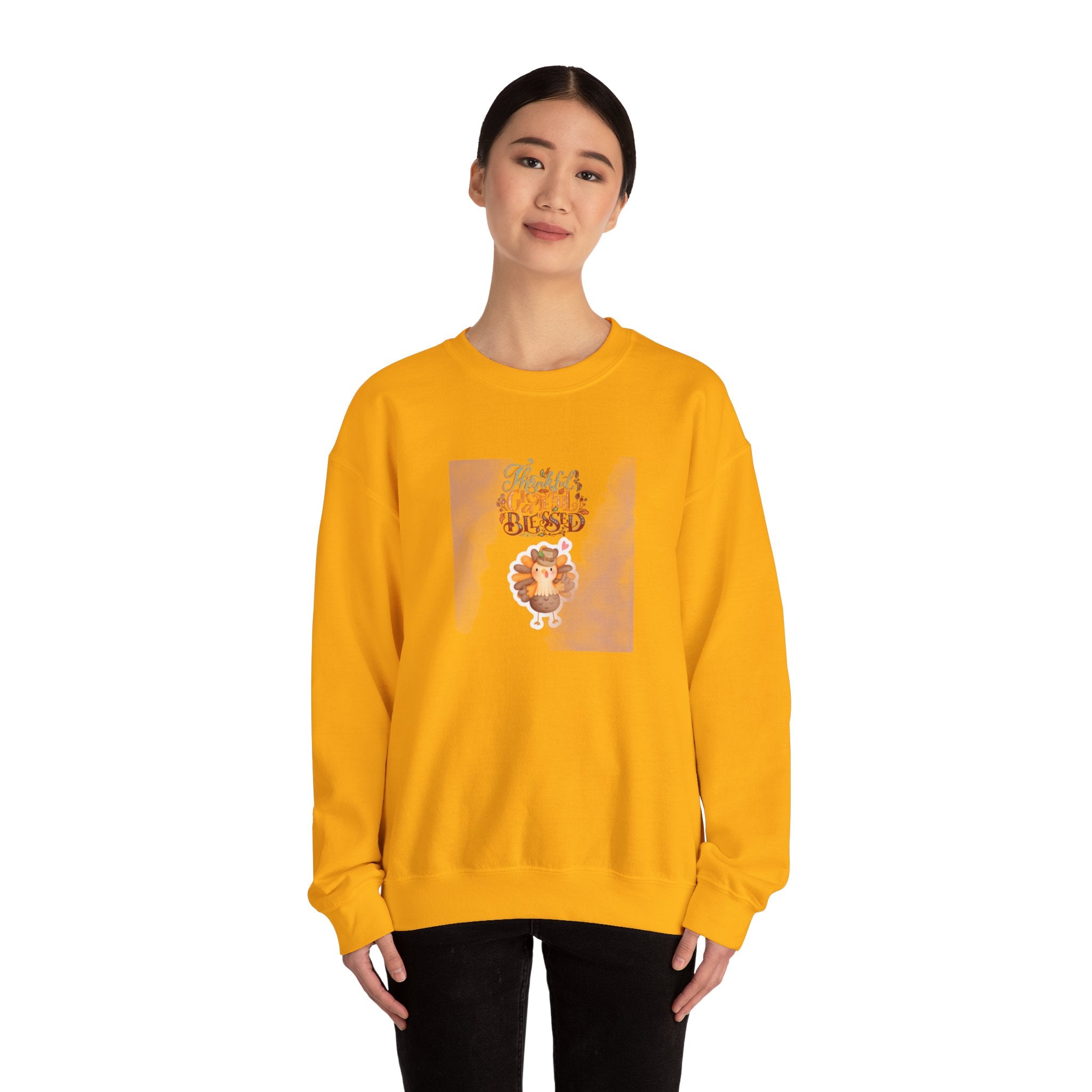 Thankful Grateful Blessed Unisex Heavy Blend™ Crewneck Sweatshirt