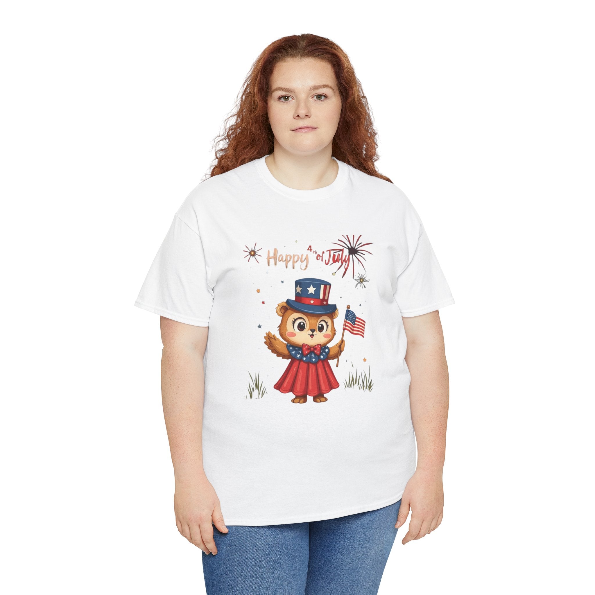 Happy Independence Day Unisex Heavy Cotton T-Shirt