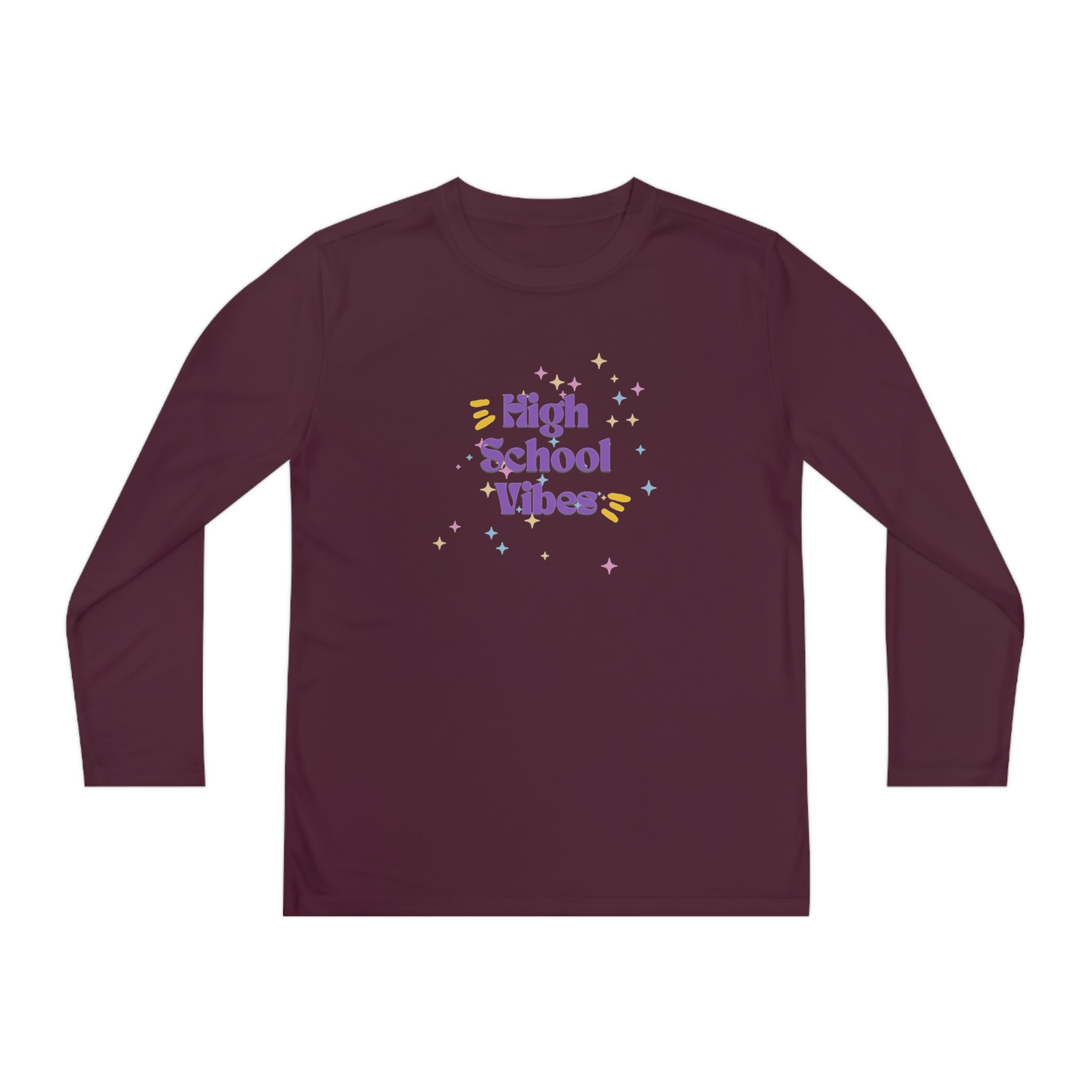 High School Vibes Youth Long Sleeve Competitor Tee