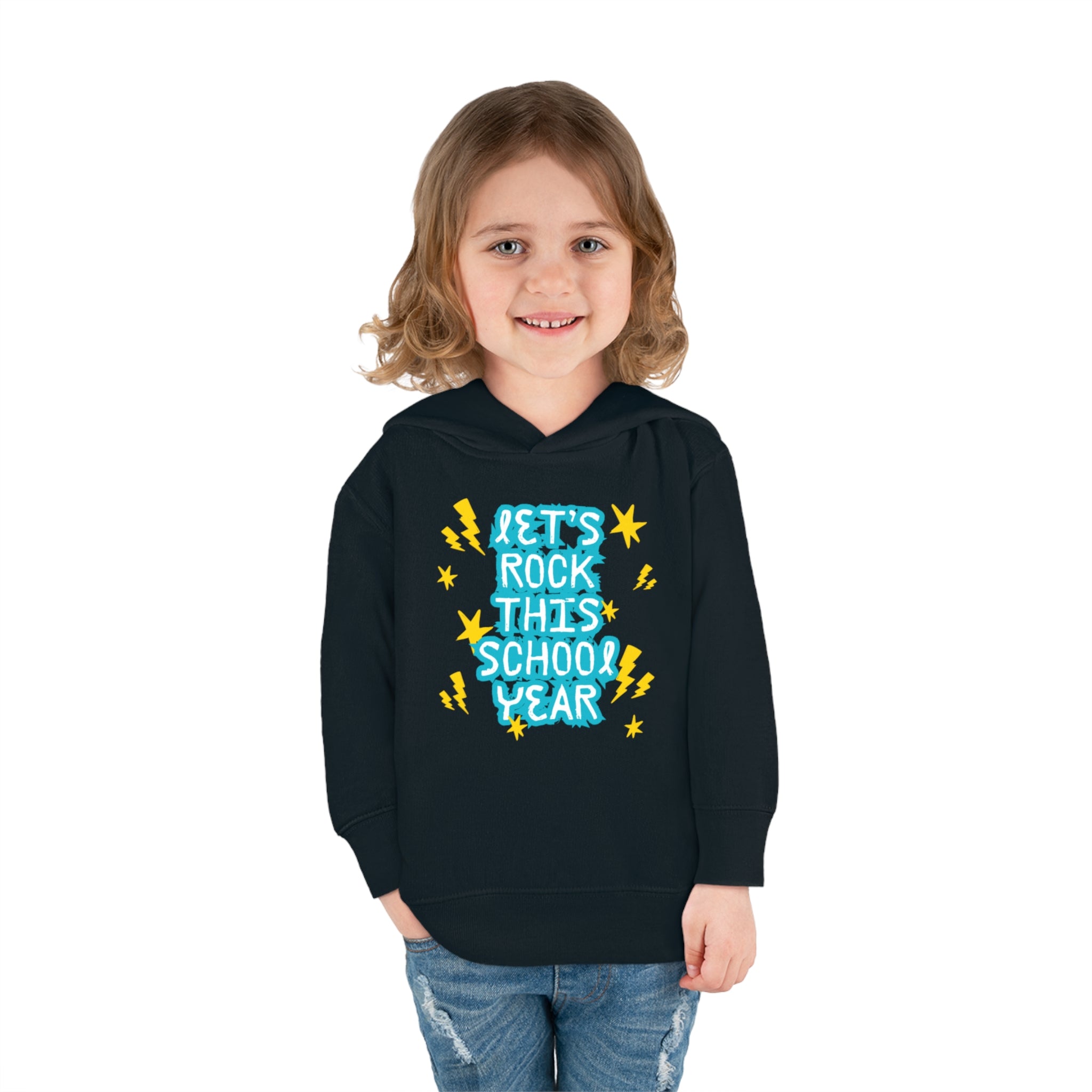 Let's Rock This School Year Toddler Pullover Fleece Hoodie