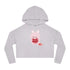 V-Day Bunny Women’s Cropped Hooded Sweatshirt