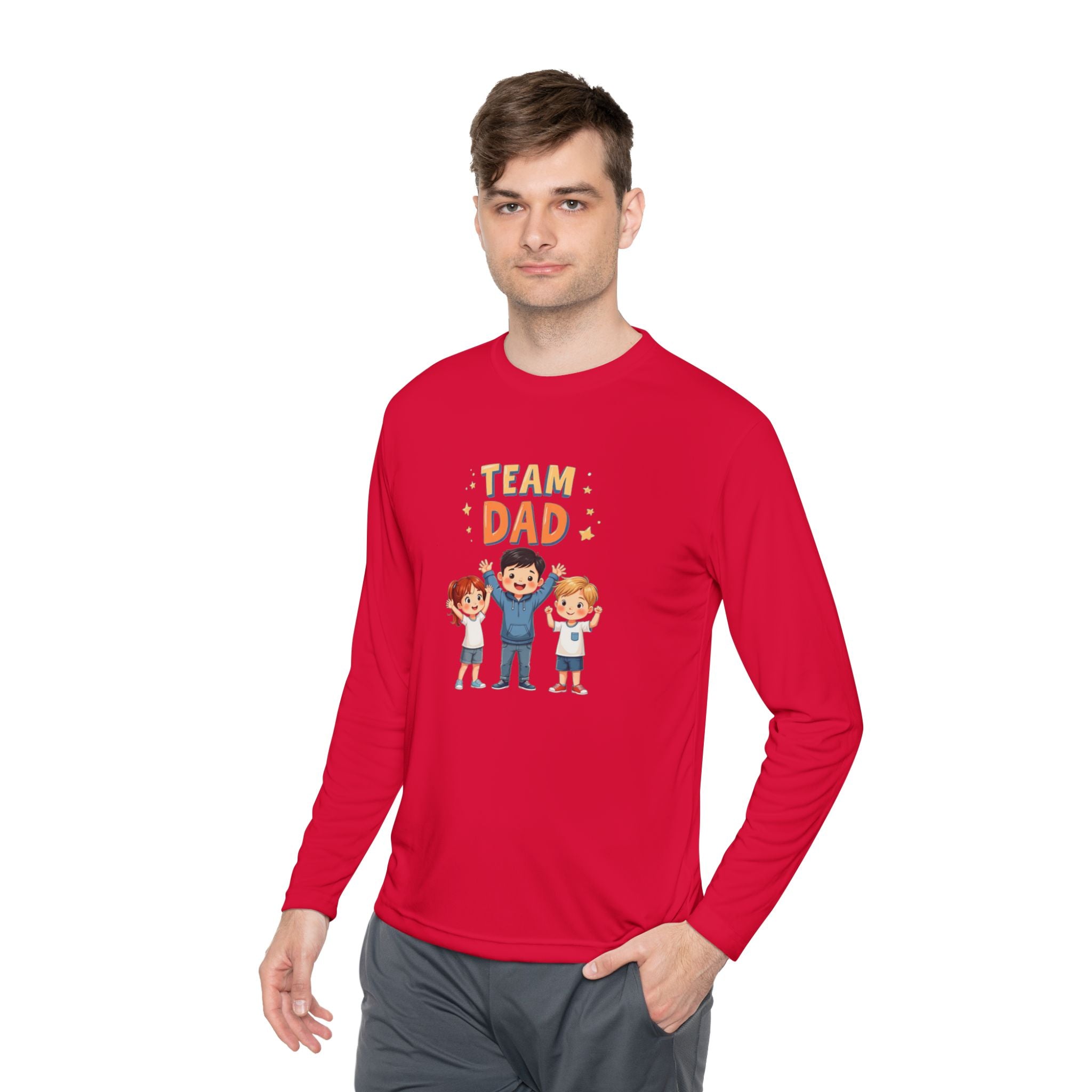 Team Dad Unisex Lightweight Long Sleeve Tee