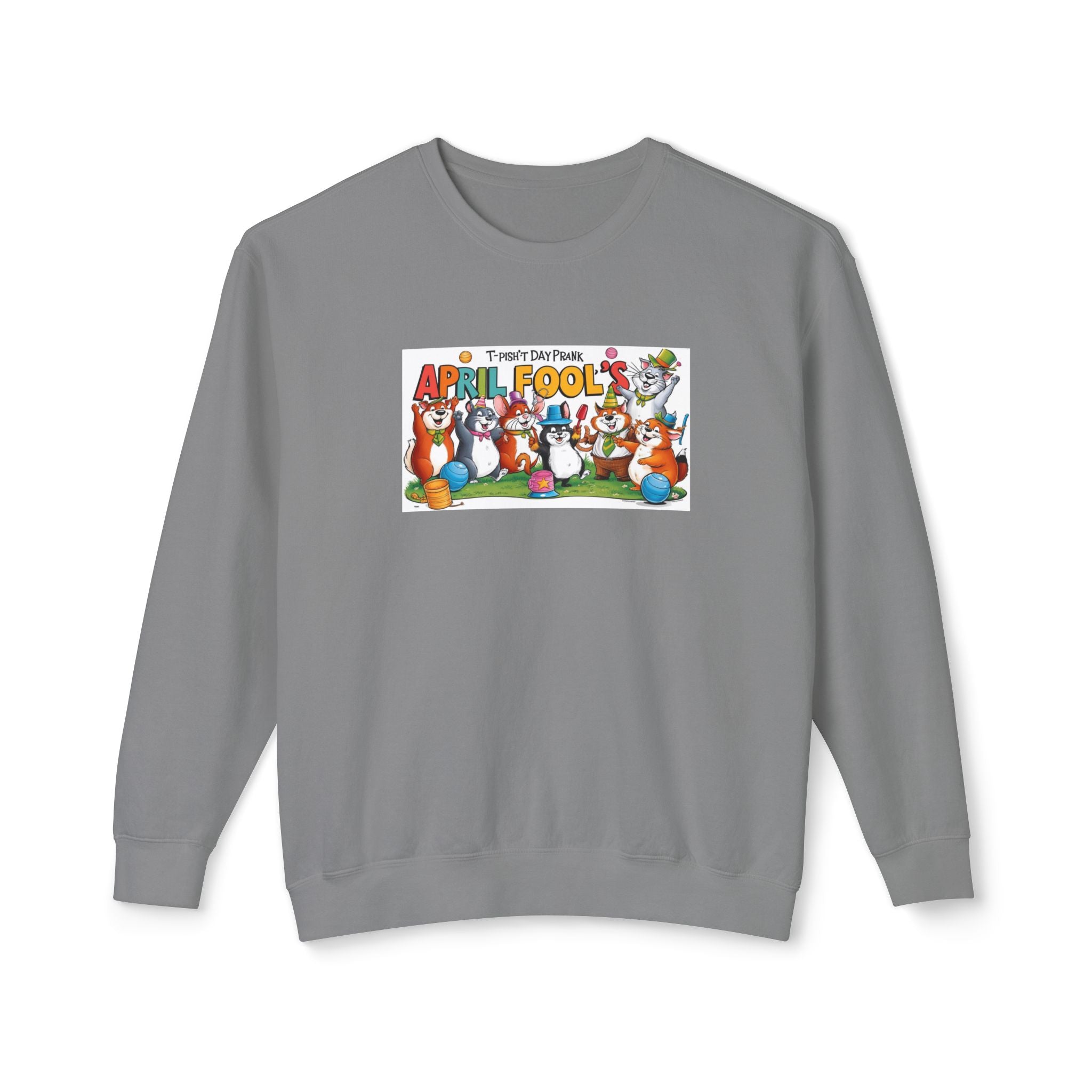 T-Pish'T-Day Prank Unisex Lightweight Crewneck Sweatshirt