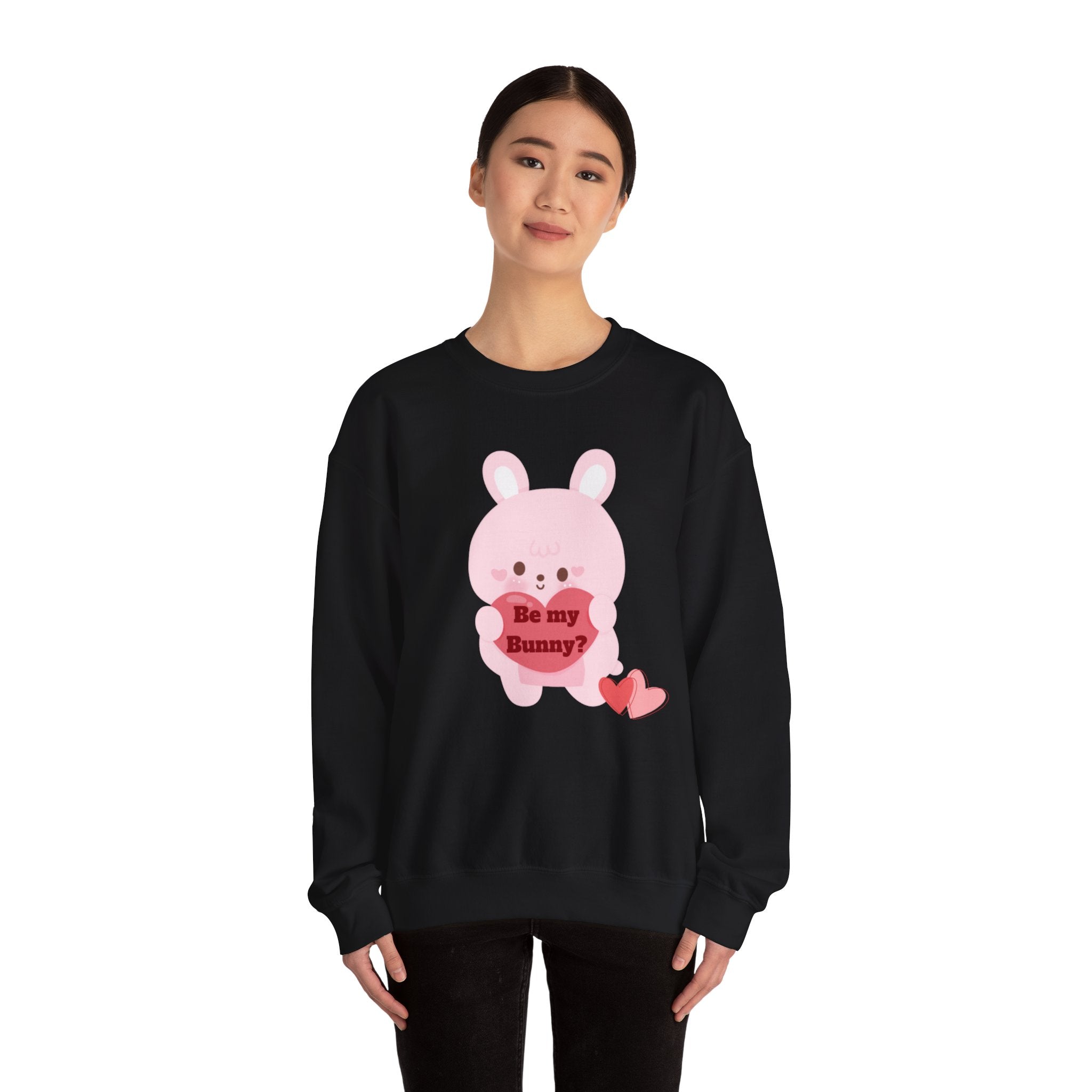 V-Day Bunny Unisex Heavy Blend™ Crewneck Sweatshirt