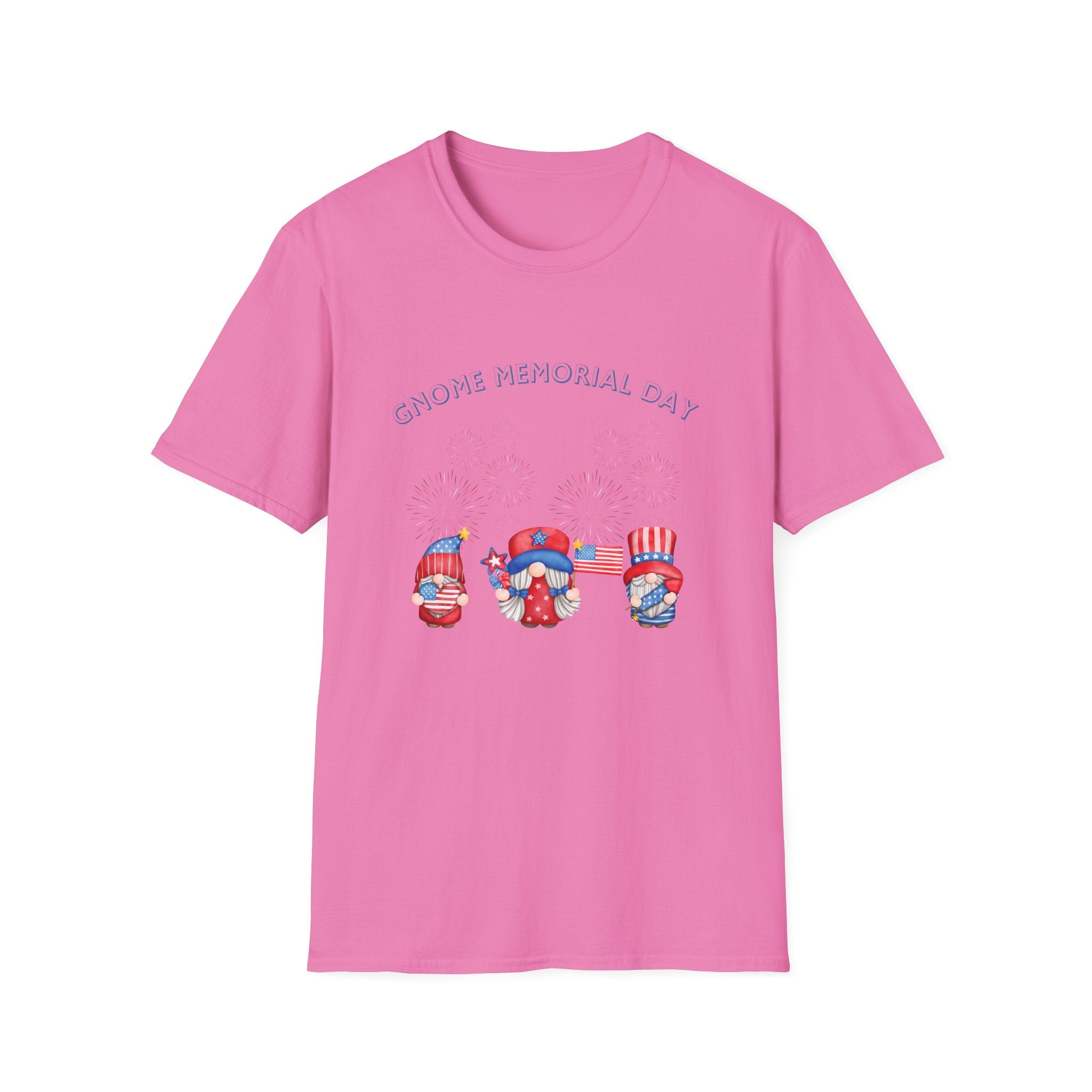 Gnome Memorial Day Unisex T-Shirt - Celebrate with Fun Design