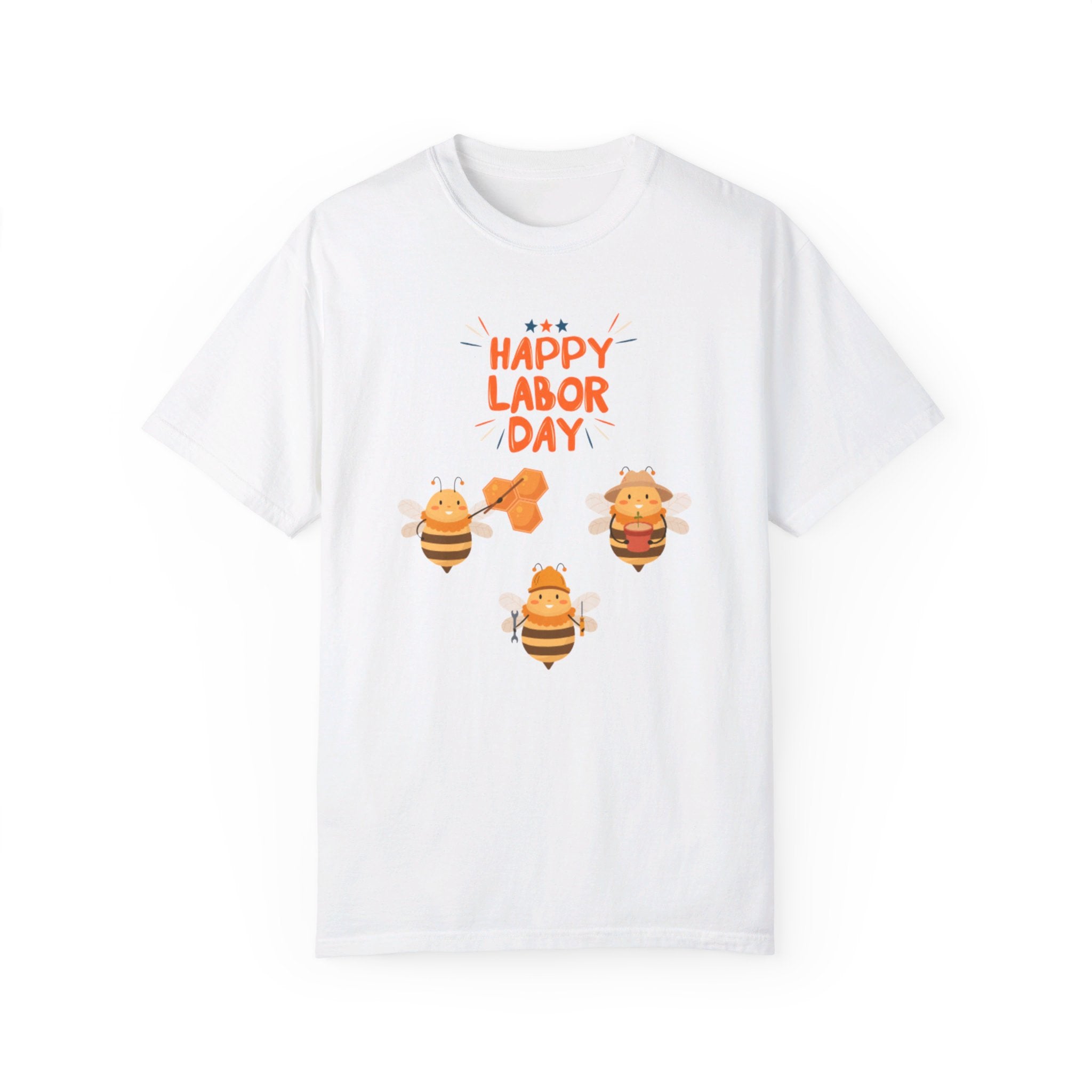 Bee Labor Day Unisex Garment-Dyed T-shirt