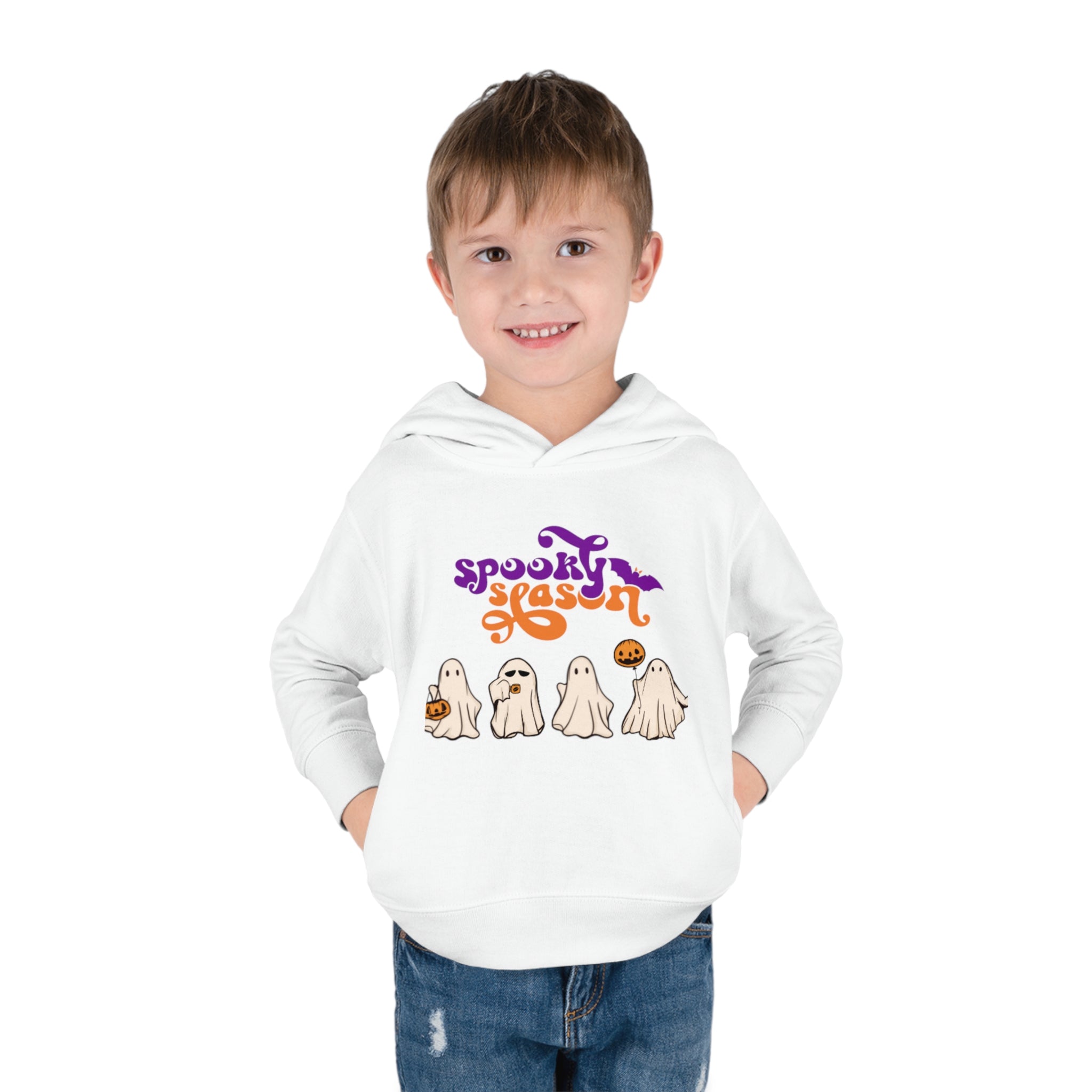 Spooky Season Toddler Pullover Fleece Hoodie