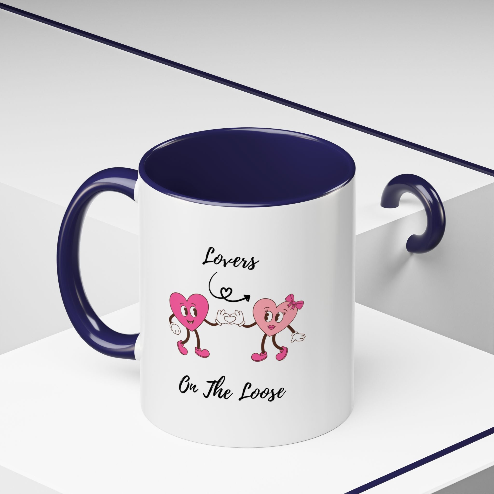 Lovers On The Loose Accent Coffee Mug (11, 15oz)