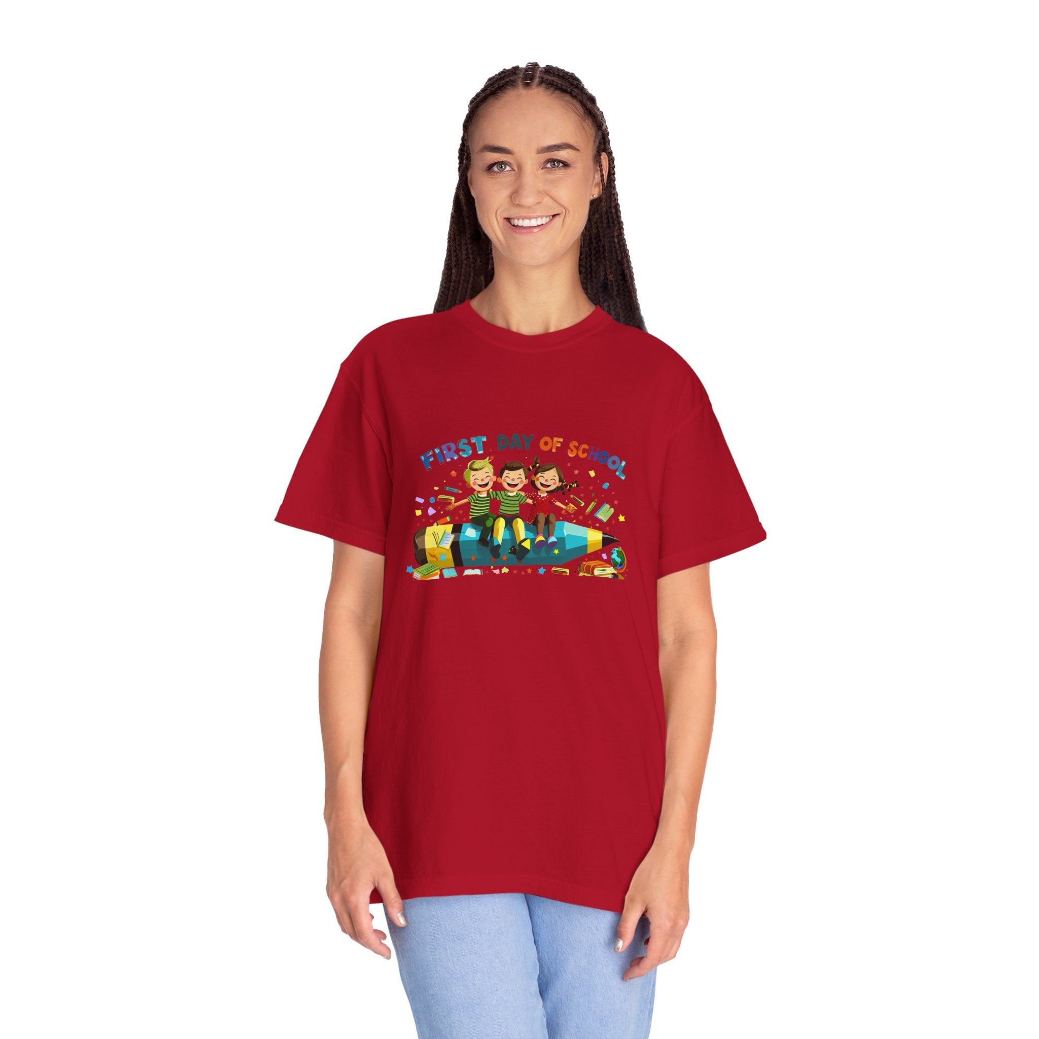First Day of School Unisex Garment-Dyed T-Shirt
