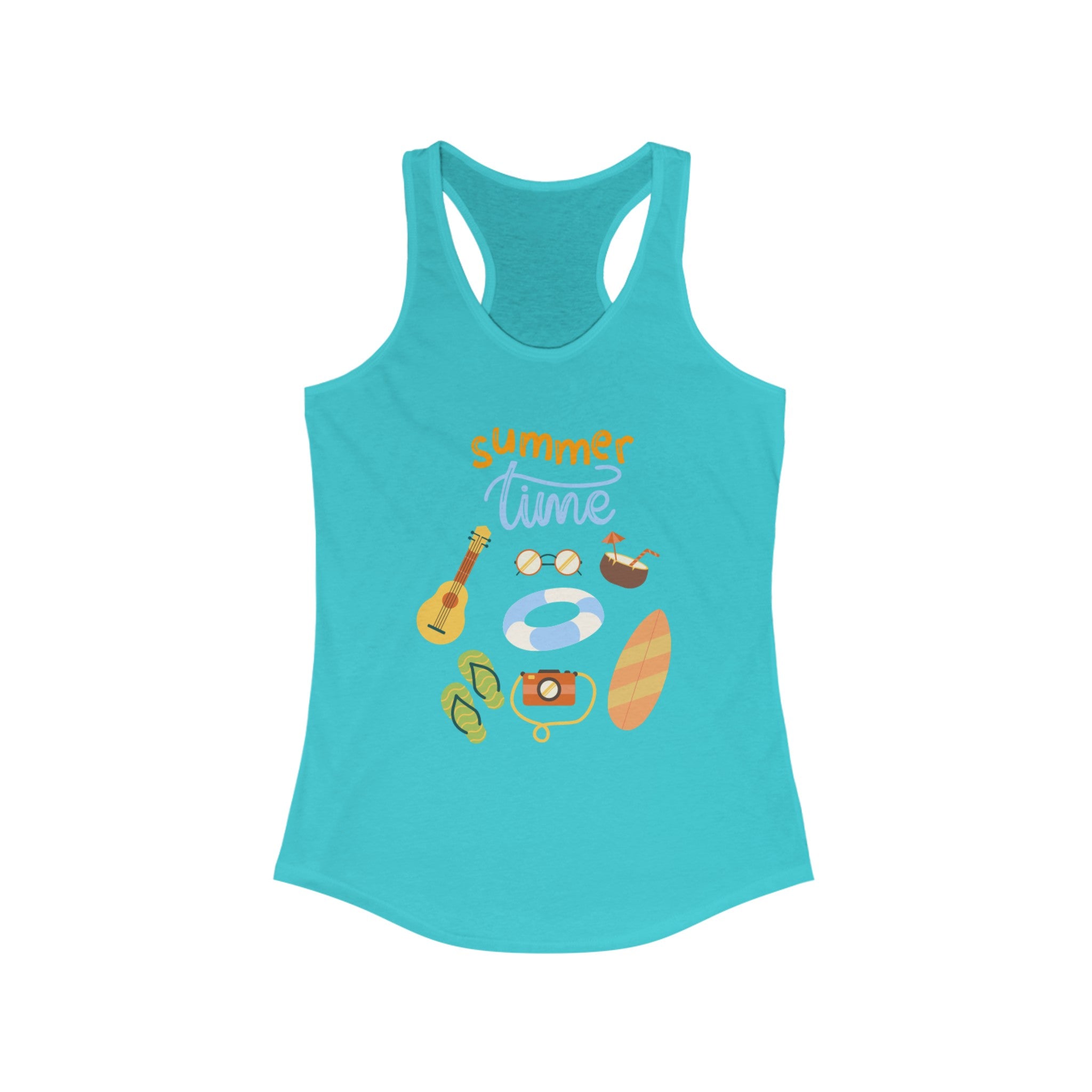 Summertime Fun Women's Ideal Racerback Tank
