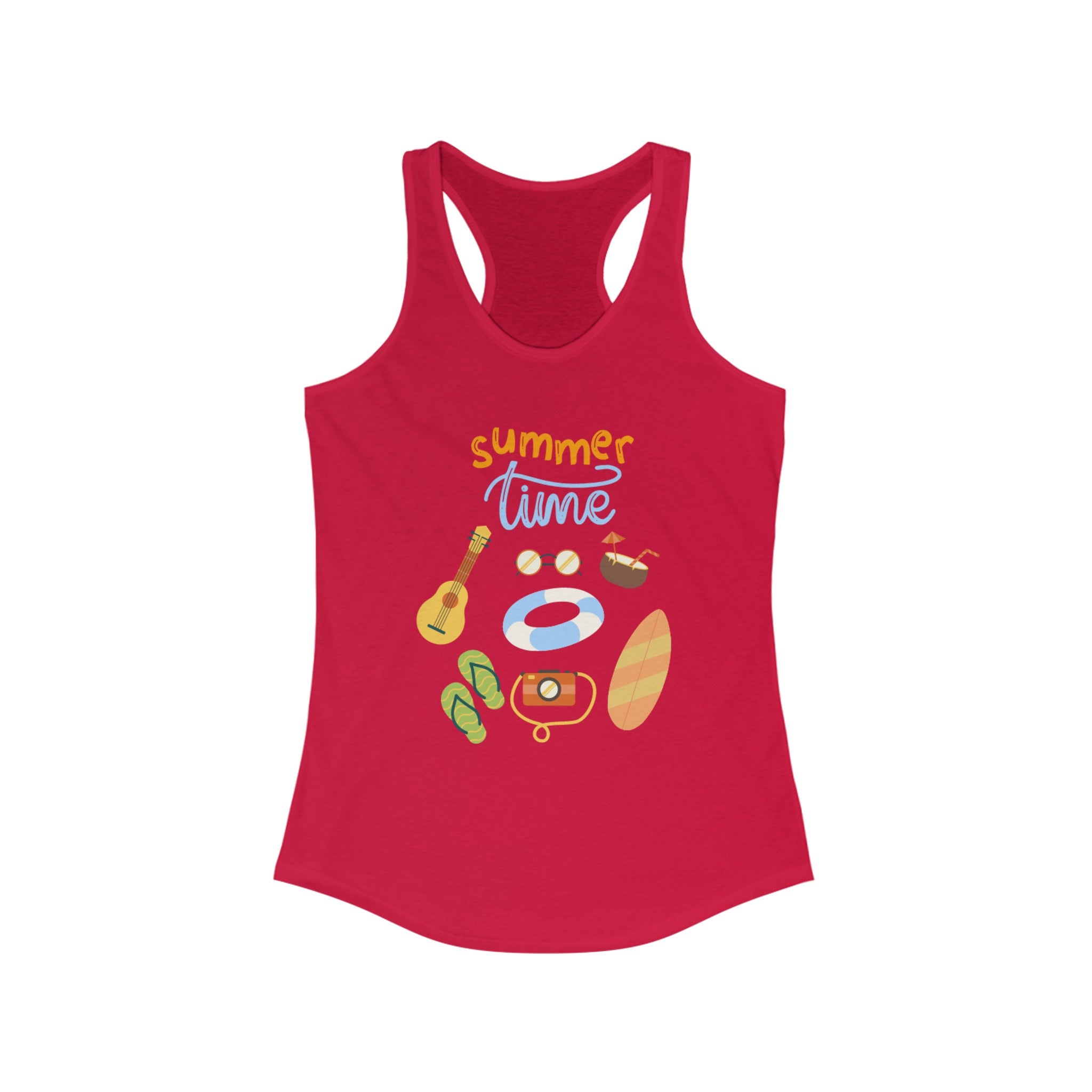 Summertime Fun Women's Ideal Racerback Tank