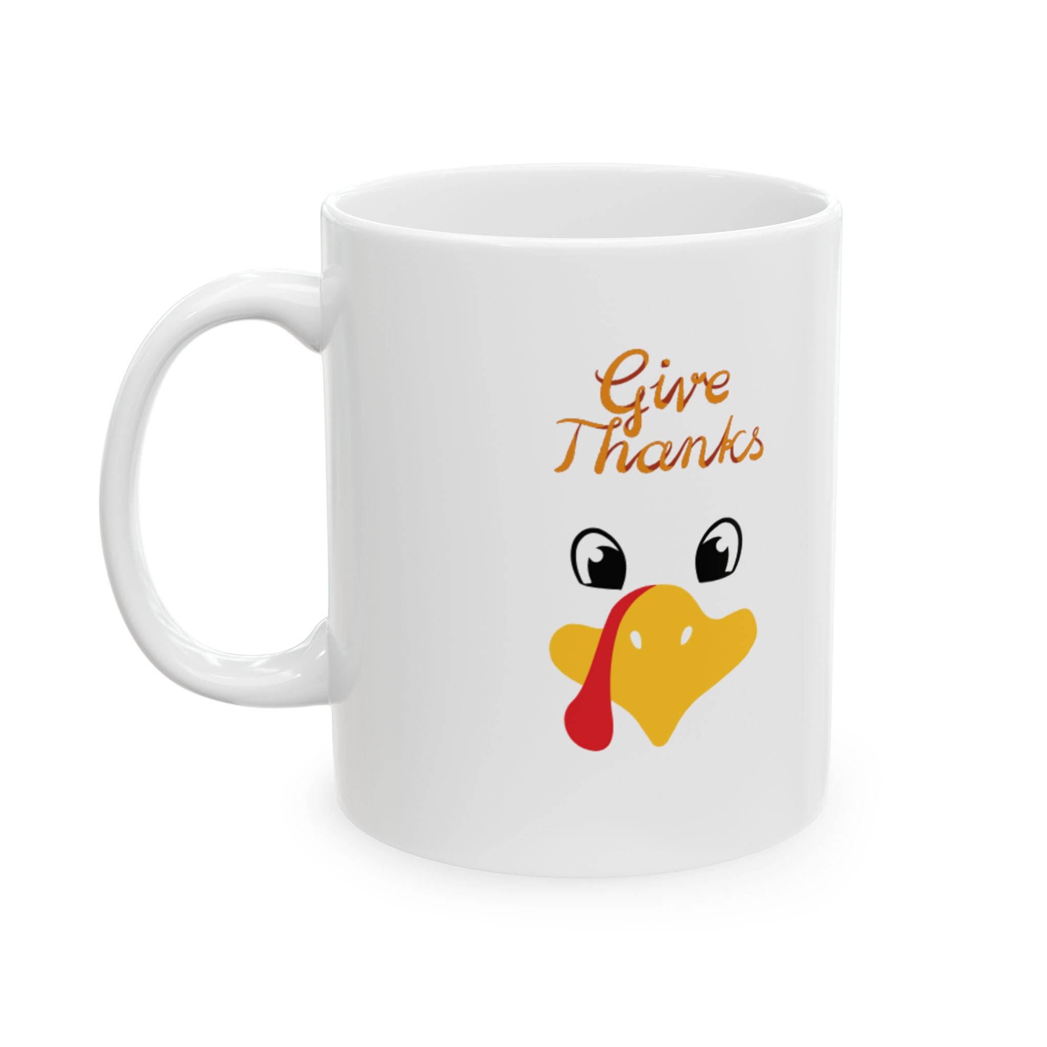 Give Thanks Ceramic Mug, (11oz, 15oz)