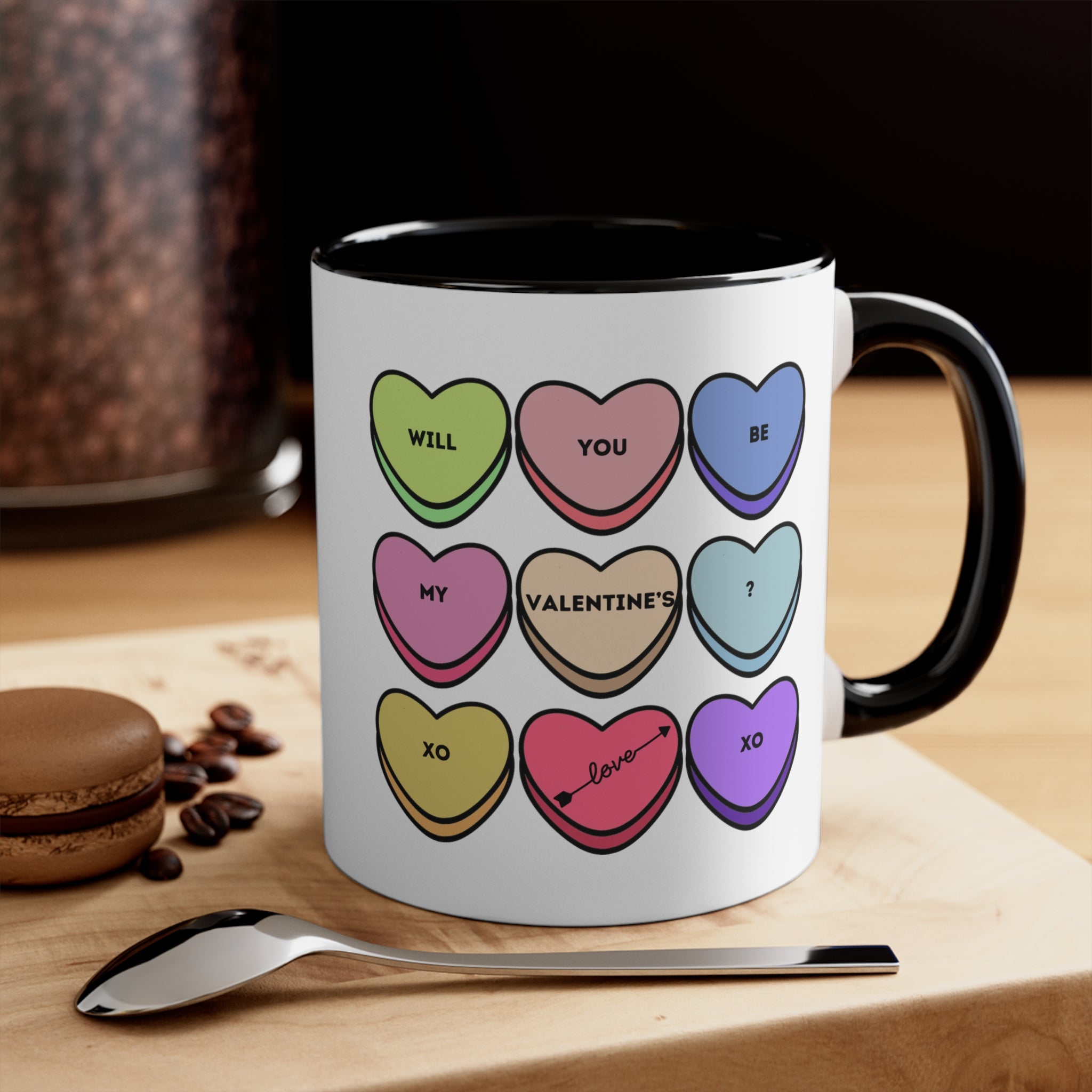 Will You Be My Valentine? Accent Coffee Mug, 11oz