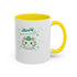 Kiss Me I'm Irish Cat  Accent Mug