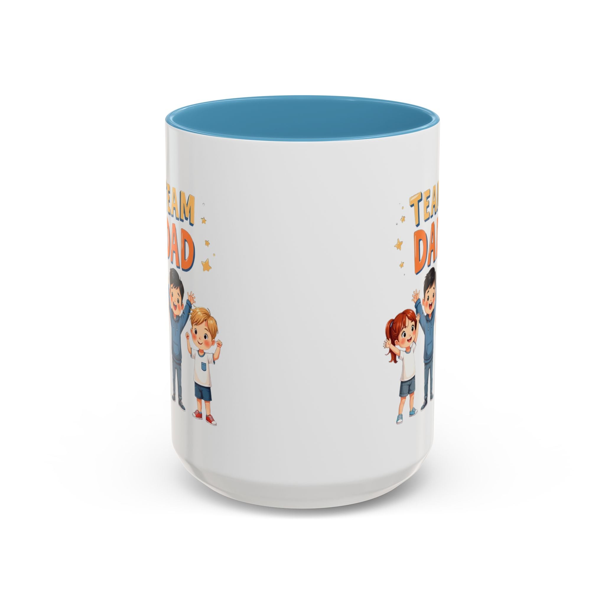 Team Dad Accent Coffee Mug