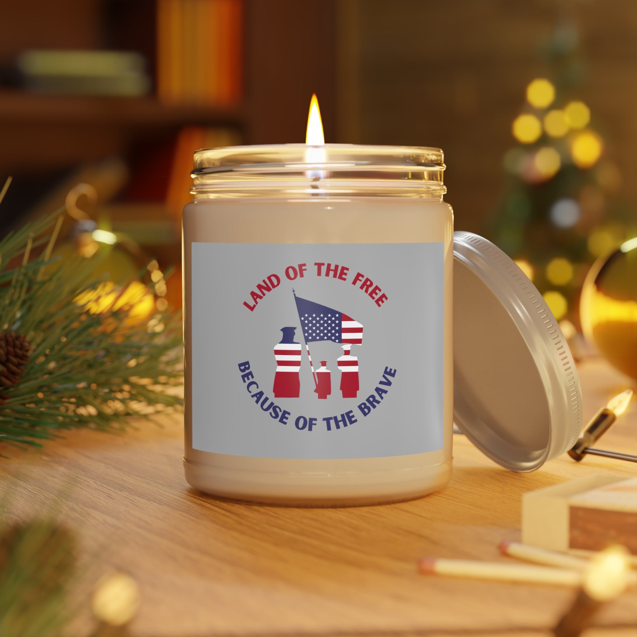 Memorial Day Freedom Is Not Free Scented Candles, 9oz