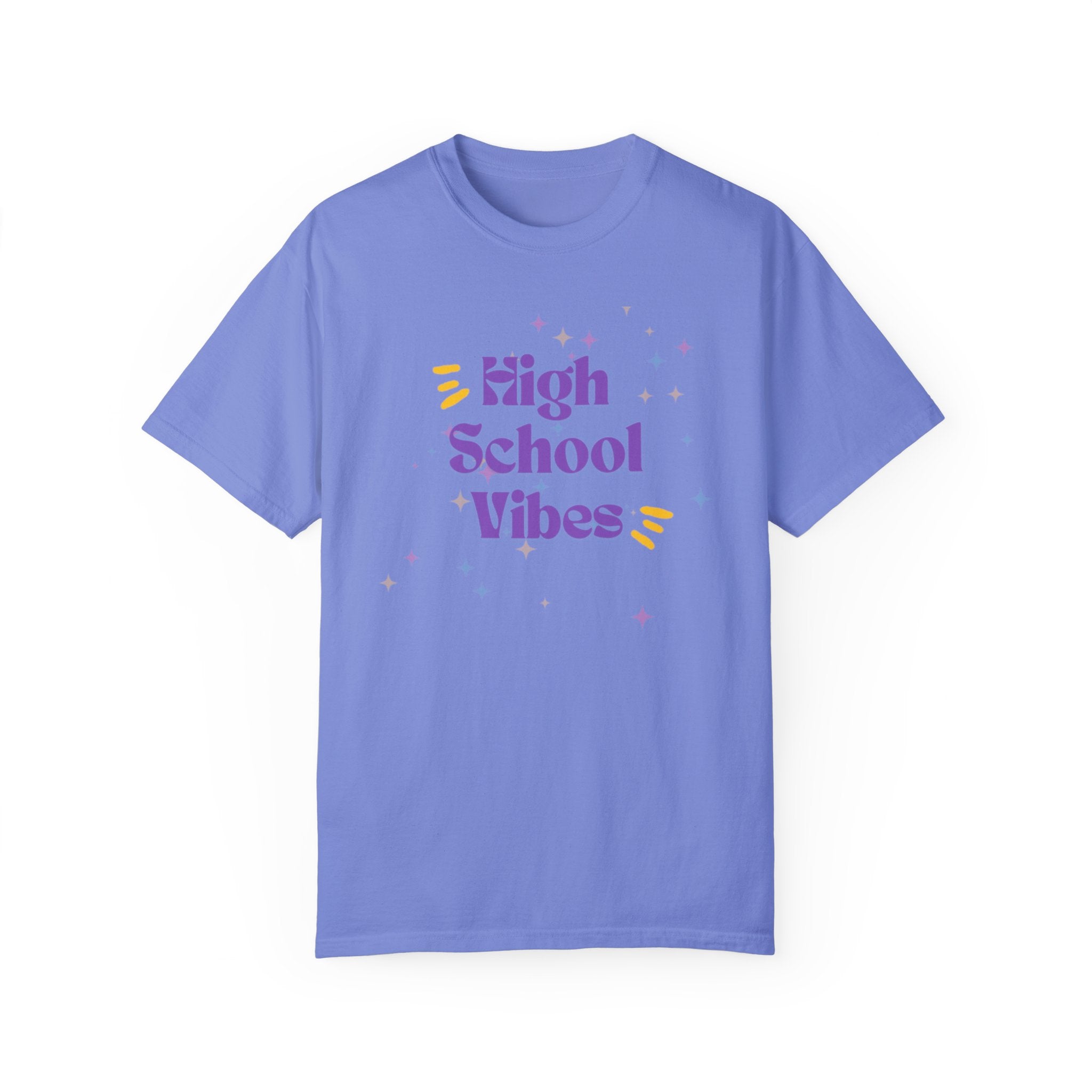 High School Vibes Unisex Garment-Dyed T-shirt