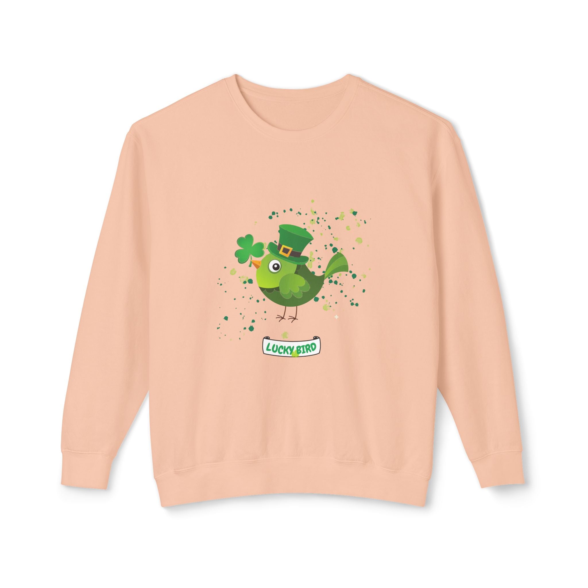 Lucky Bird St. Patrick's Day Sweatshirt - Unisex Lightweight Crewneck