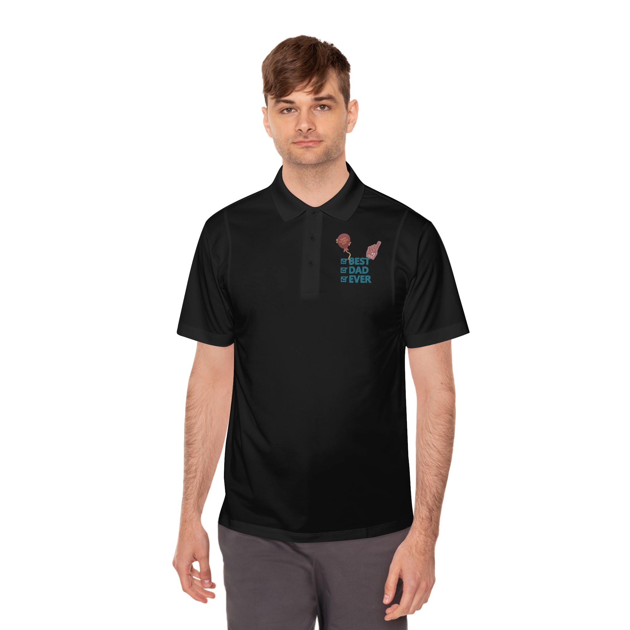 Best Dad Ever Men's Sport Polo Shirt
