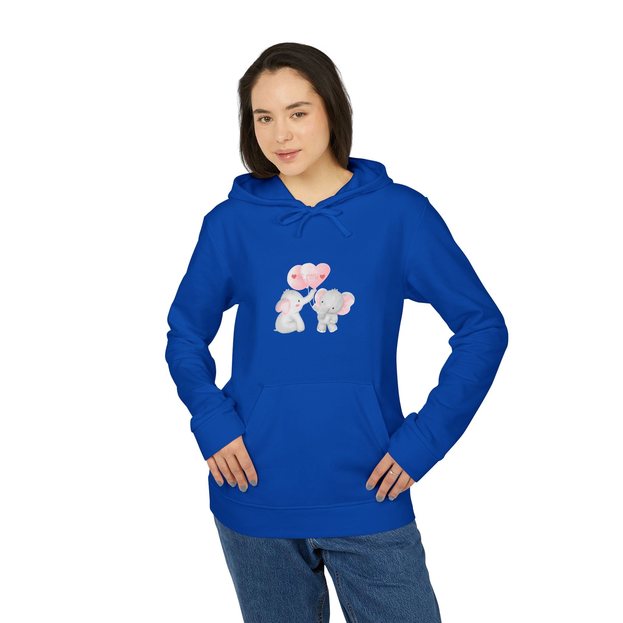 Be Mine Love Adidas Unisex Fleece Hoodie