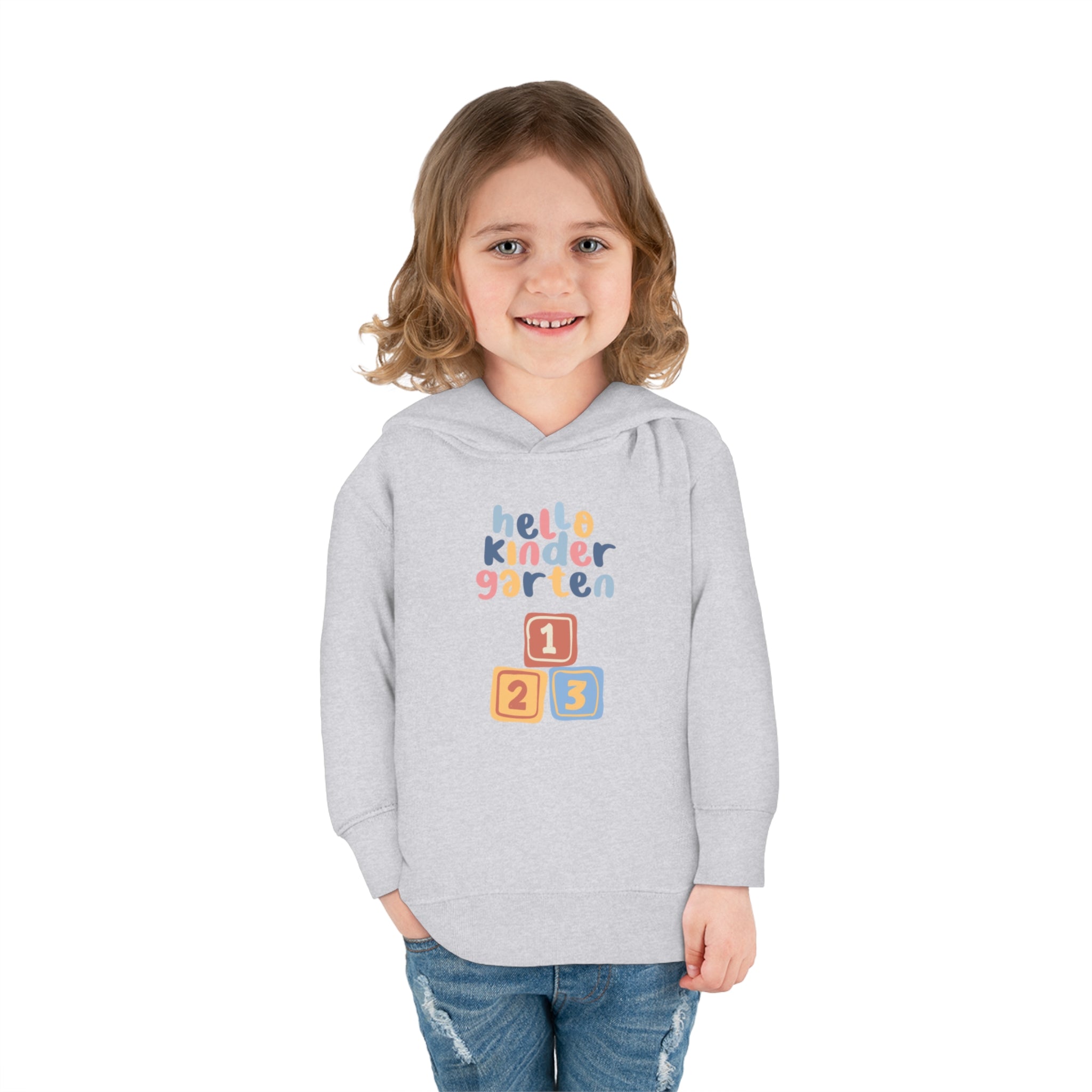 Hello Kindergarten Toddler Pullover Fleece Hoodie