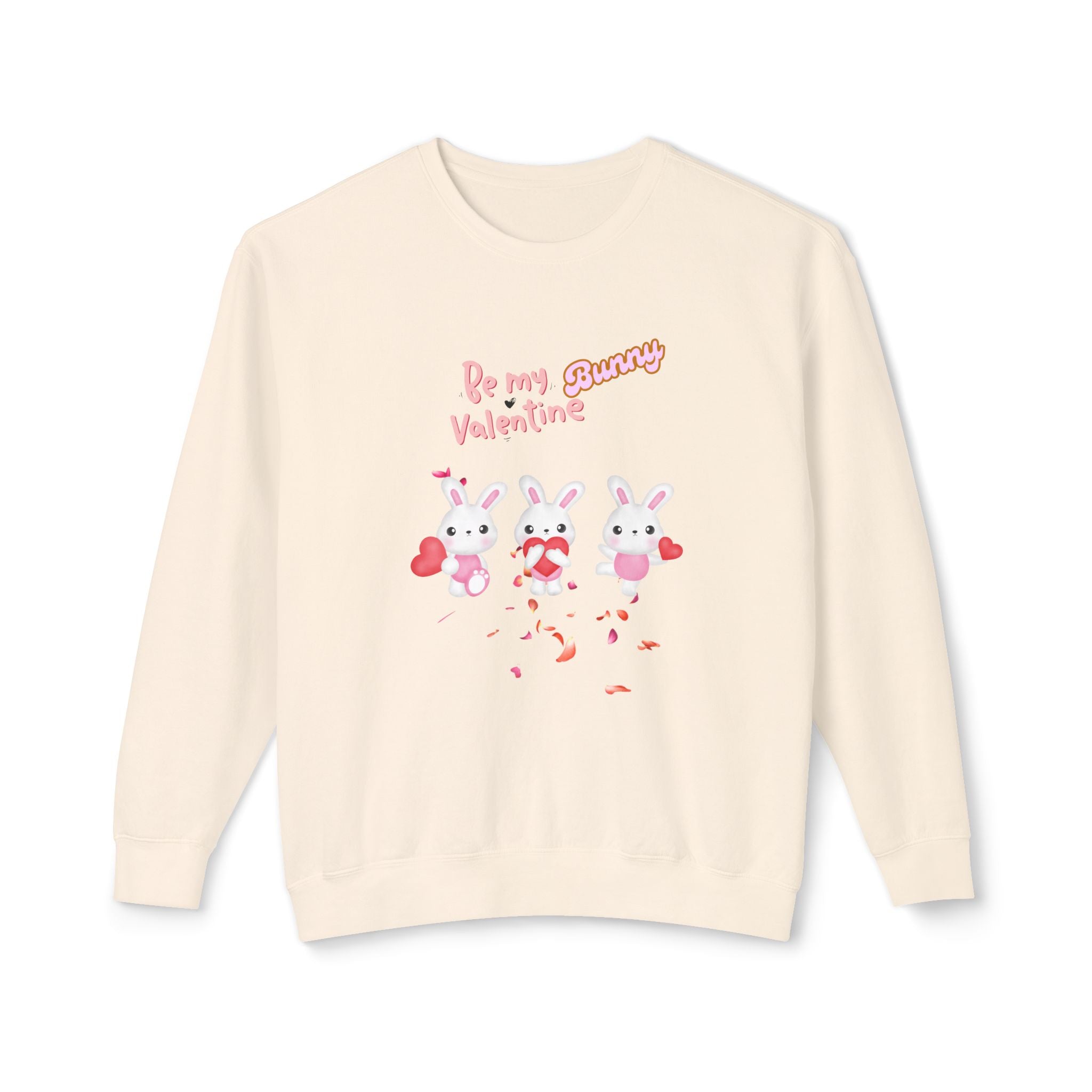My Bunny Valentine Unisex Lightweight Crewneck Sweatshirt