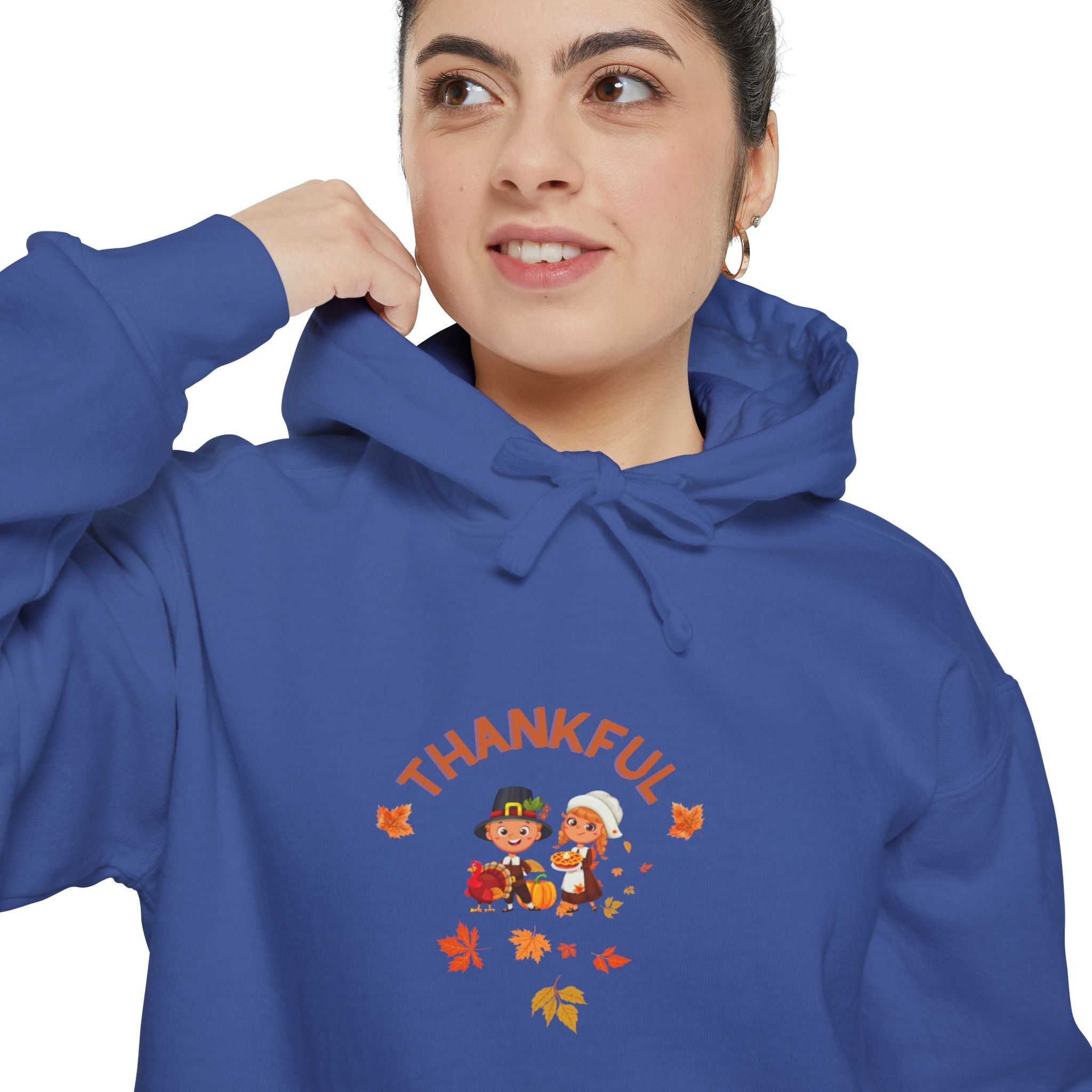 Pilgrims Turkey Day Unisex Garment-Dyed Hoodie