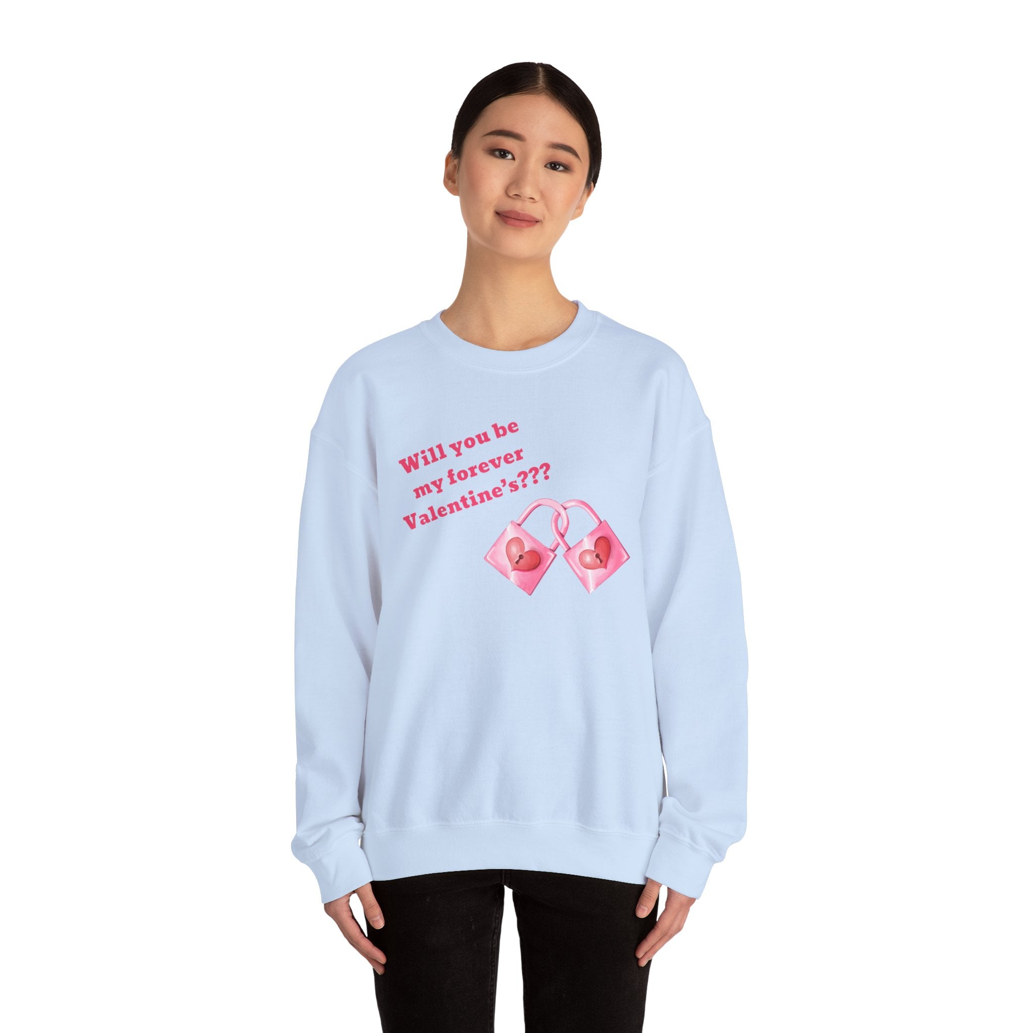 Will You Be My Forever Valentine?? Unisex Heavy Blend™ Crewneck Sweatshirt