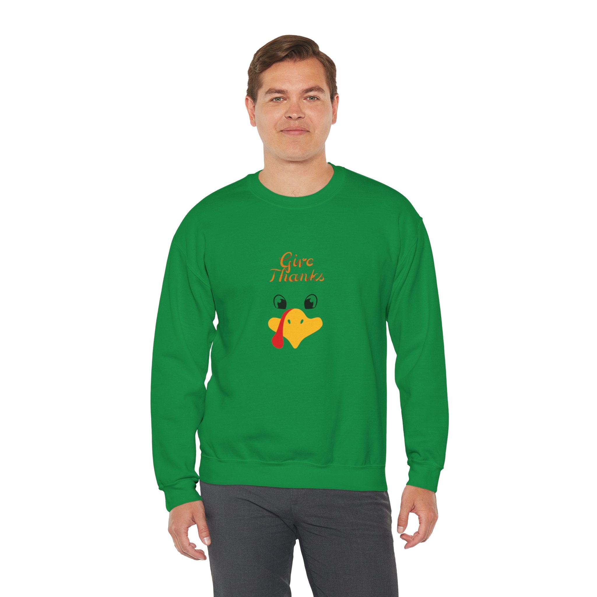 Give Thanks Unisex Heavy Blend™ Crewneck Sweatshirt