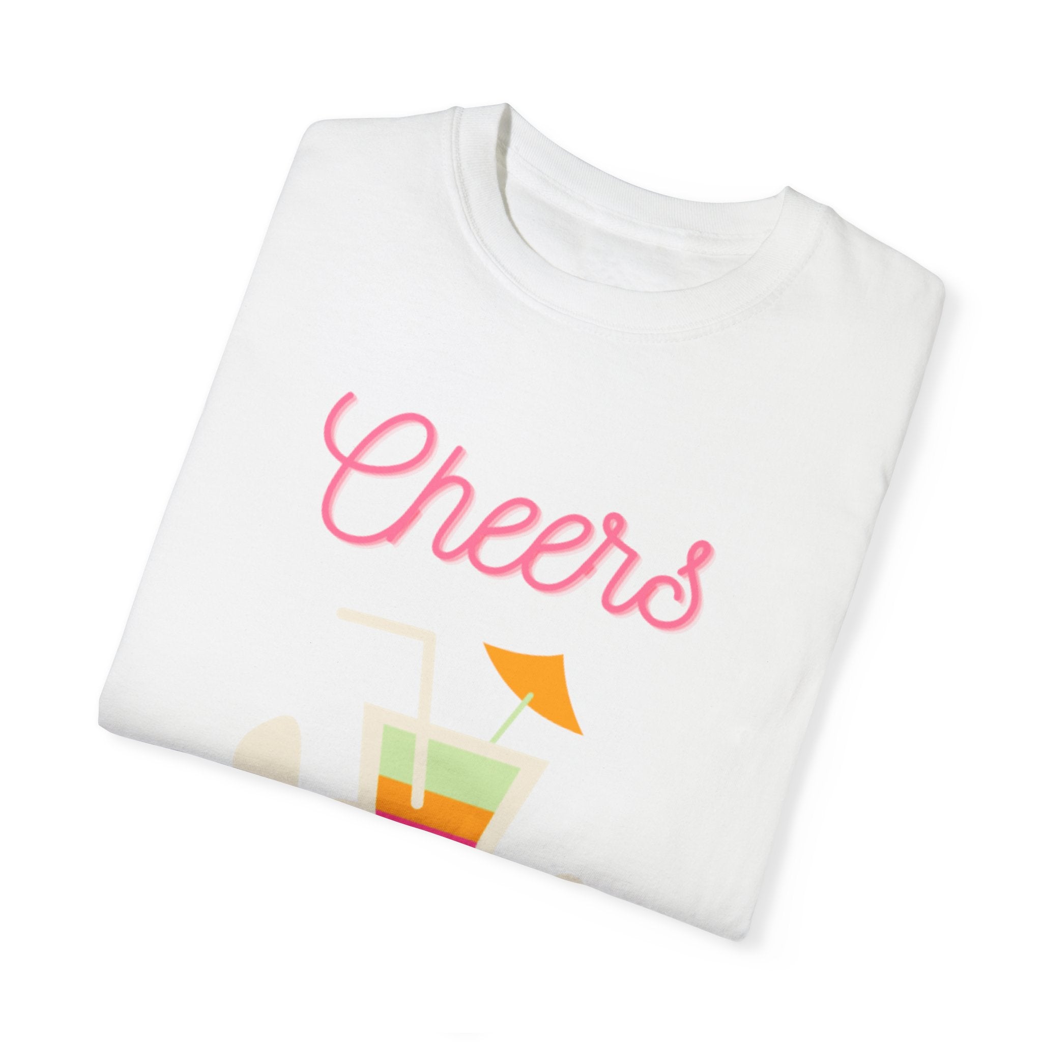 Cheers To Summer Unisex Garment-Dyed T-shirt