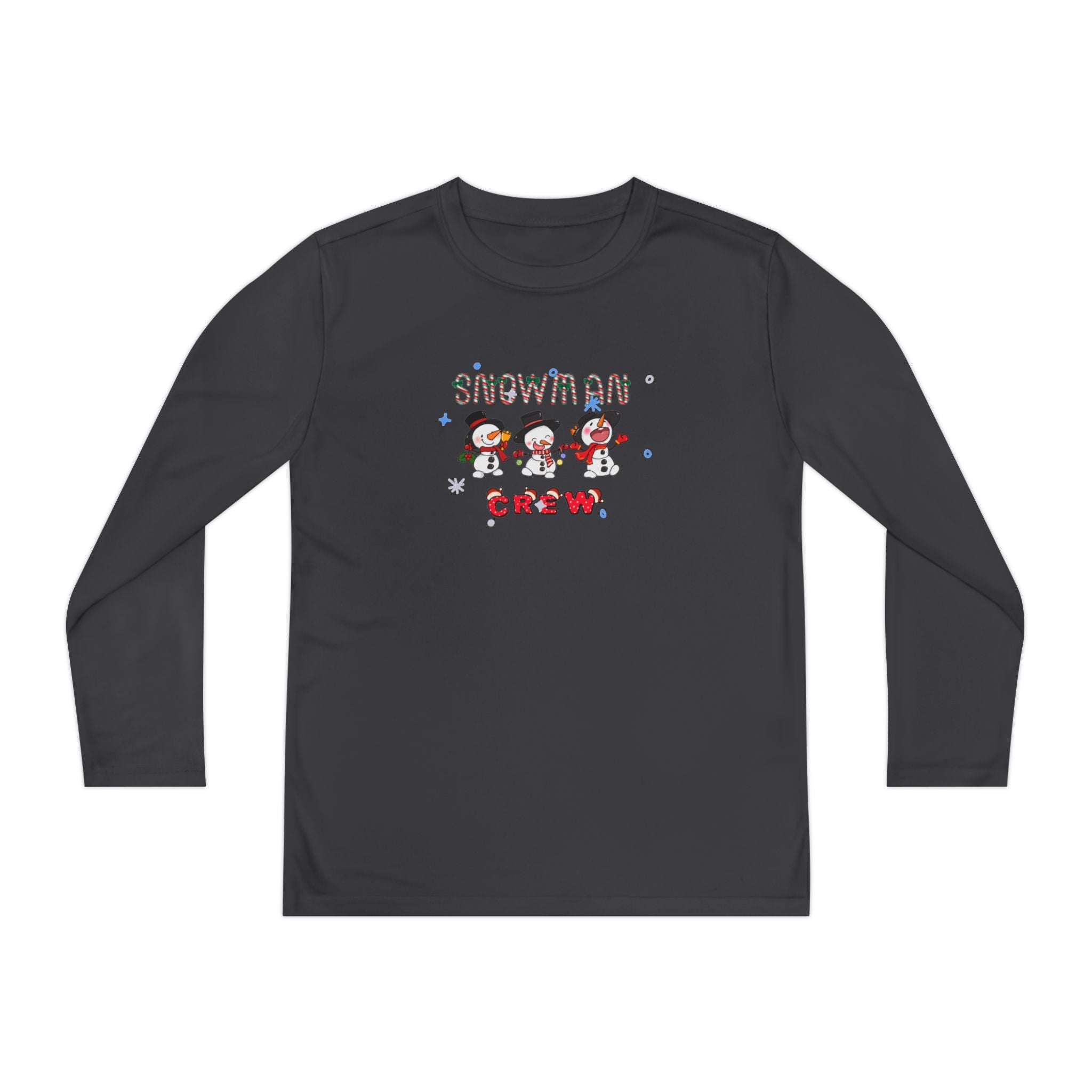 Snowman Crew Youth Long Sleeve Competitor Tee