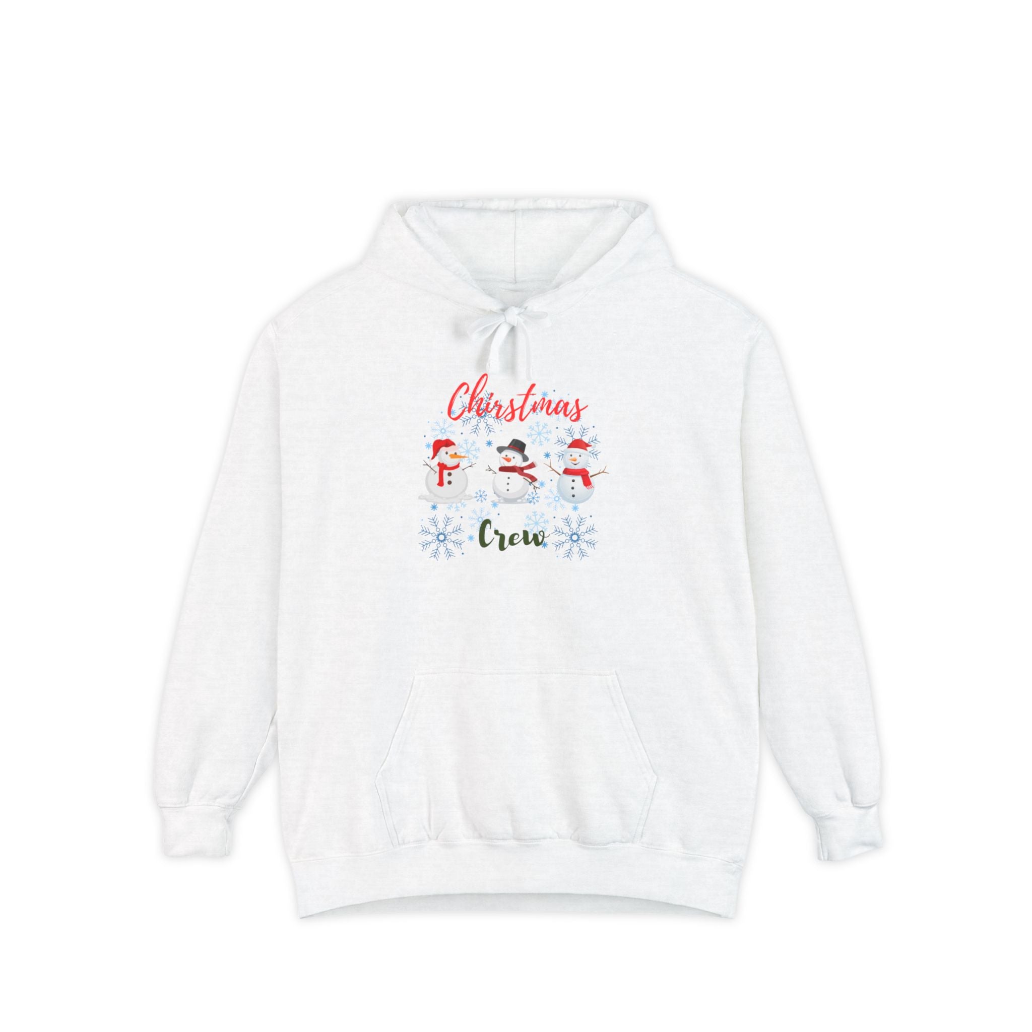 Christmas Crew Unisex Garment-Dyed Hoodie