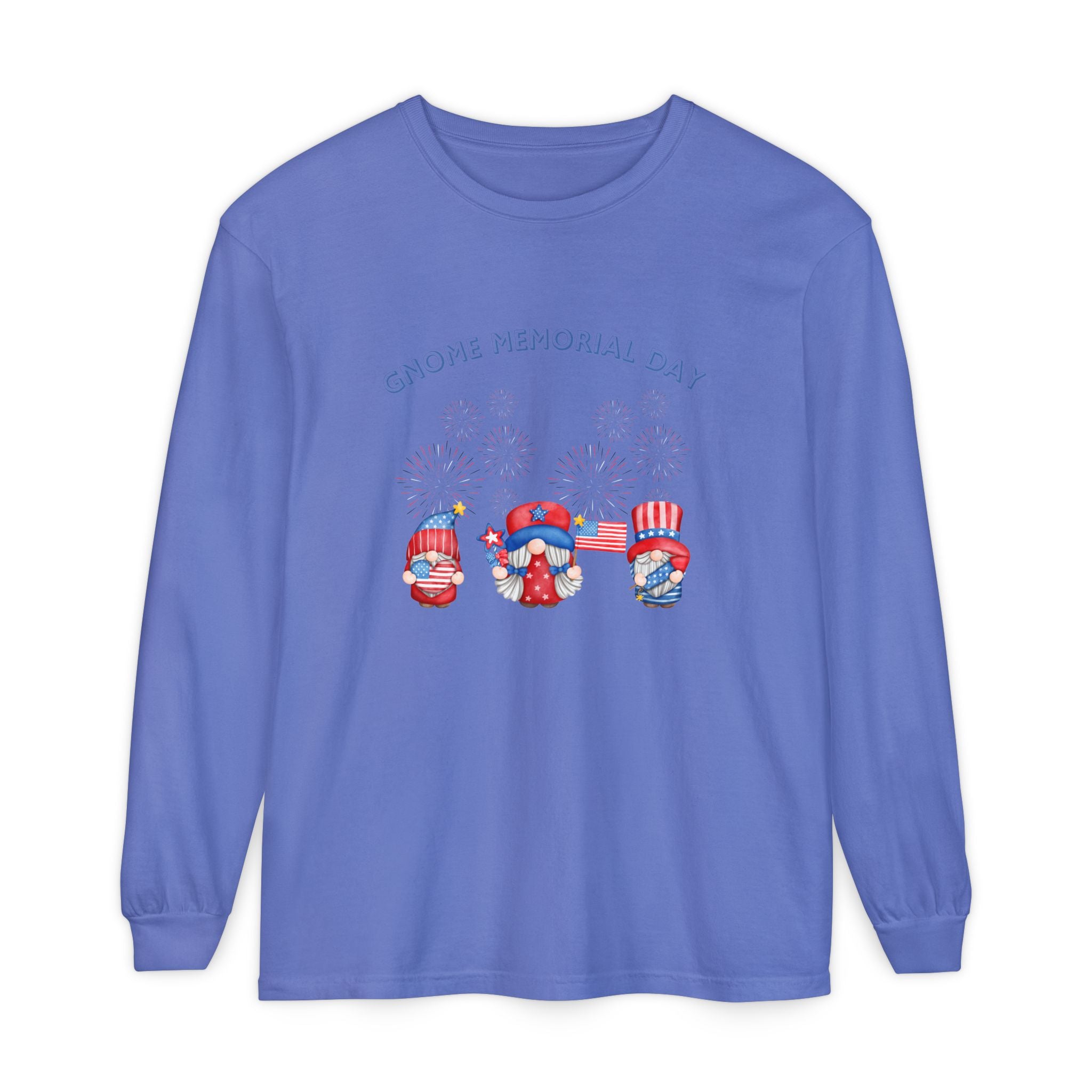 Gnome Memorial Day Long Sleeve T-Shirt