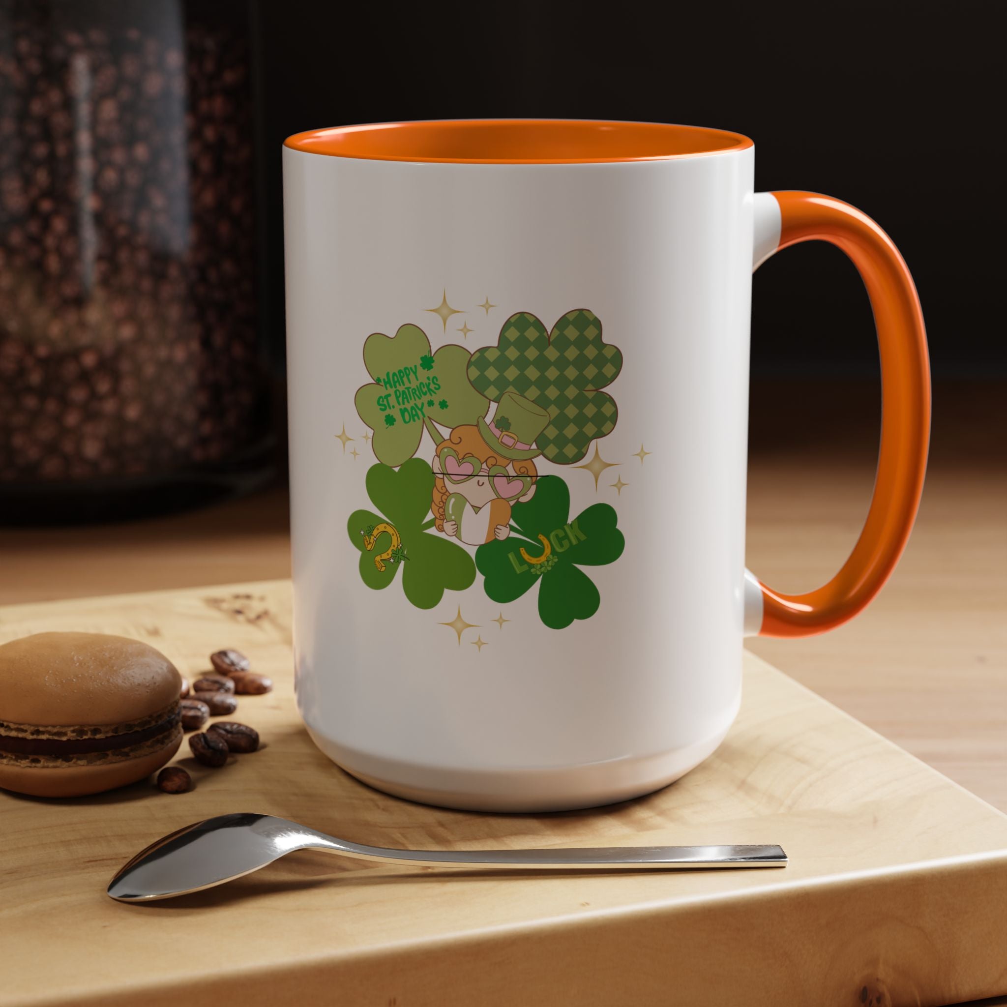 Retro St. Paddy's Day Accent Coffee Mug - 11oz & 15oz