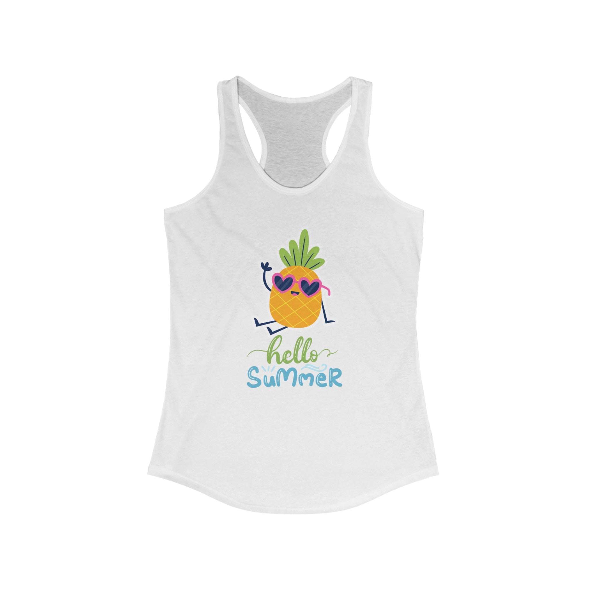 Hello Summer Fun Women's Ideal Racerback Tank