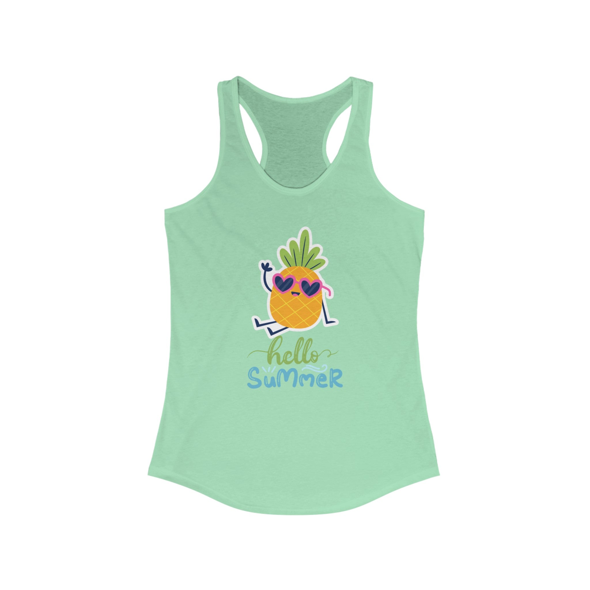 Hello Summer Fun Women's Ideal Racerback Tank