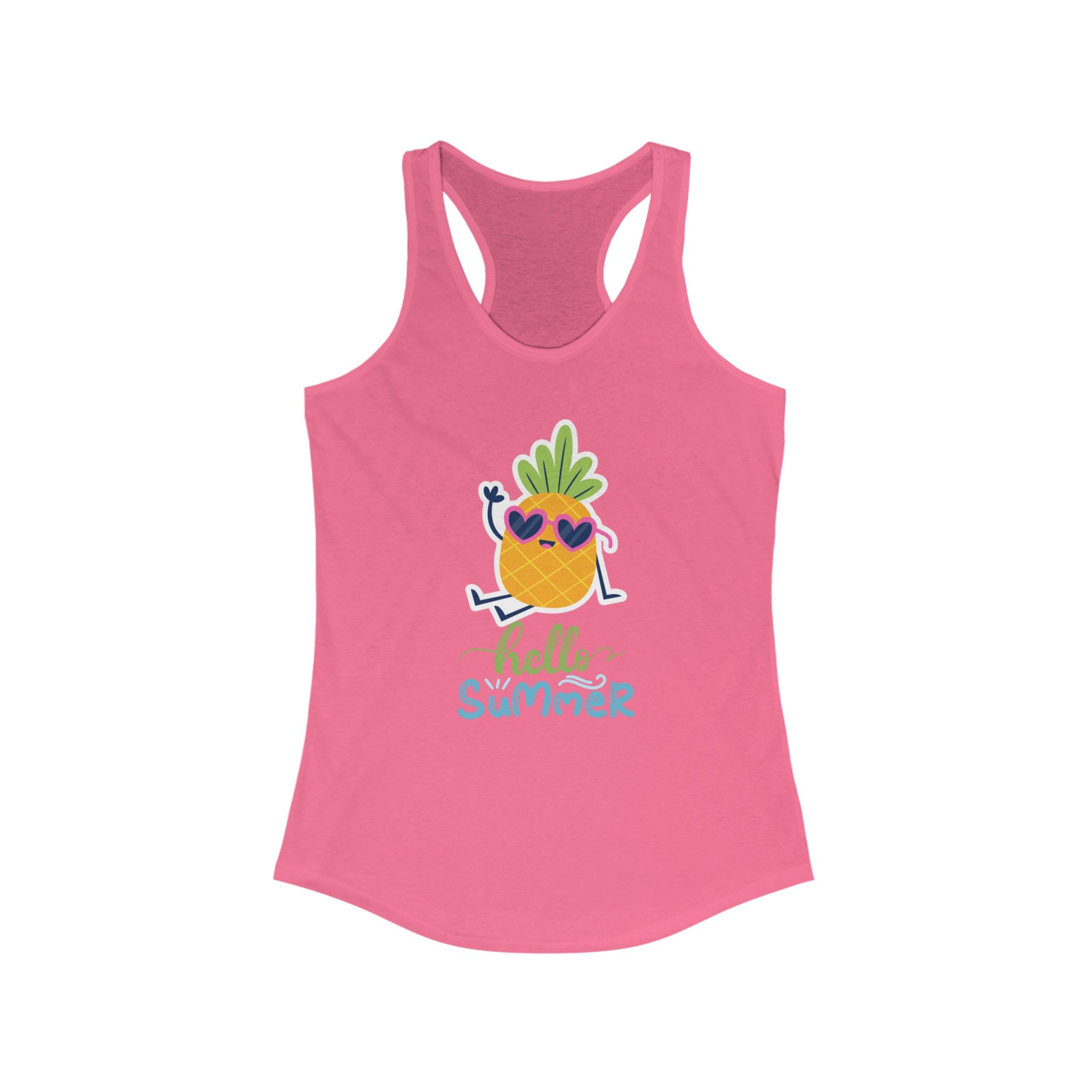 Hello Summer Fun Women's Ideal Racerback Tank