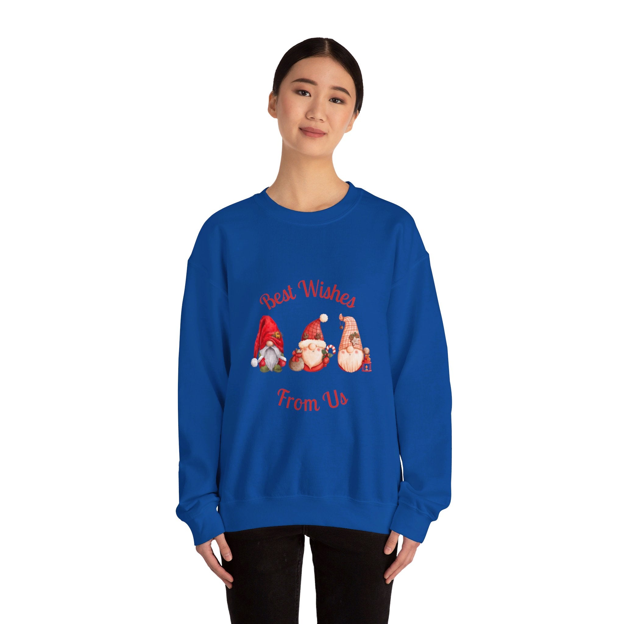 Gnome Best Wishes Unisex Heavy Blend™ Crewneck Sweatshirt
