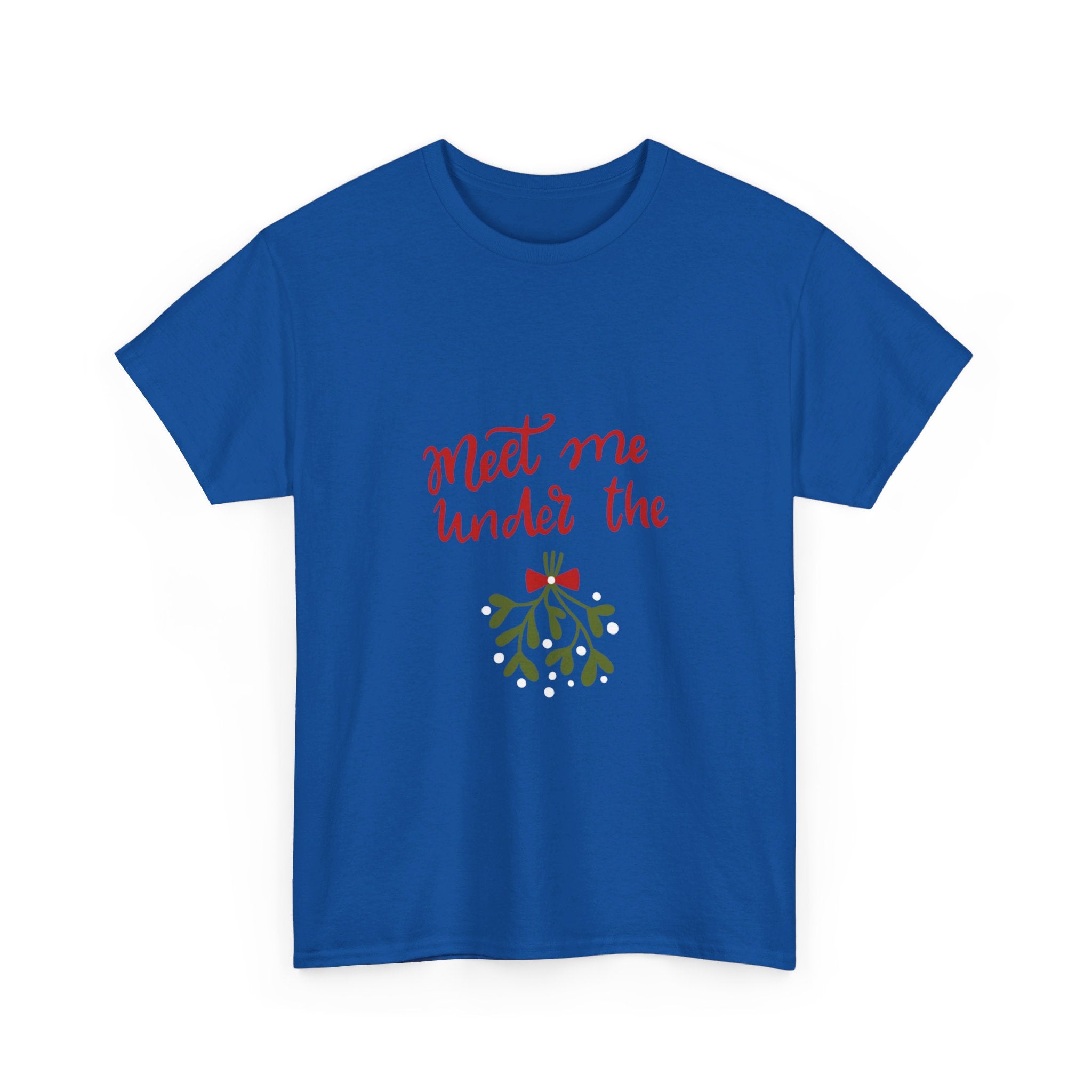 Meet Me Under The Mistletoe Unisex Heavy Cotton Tee