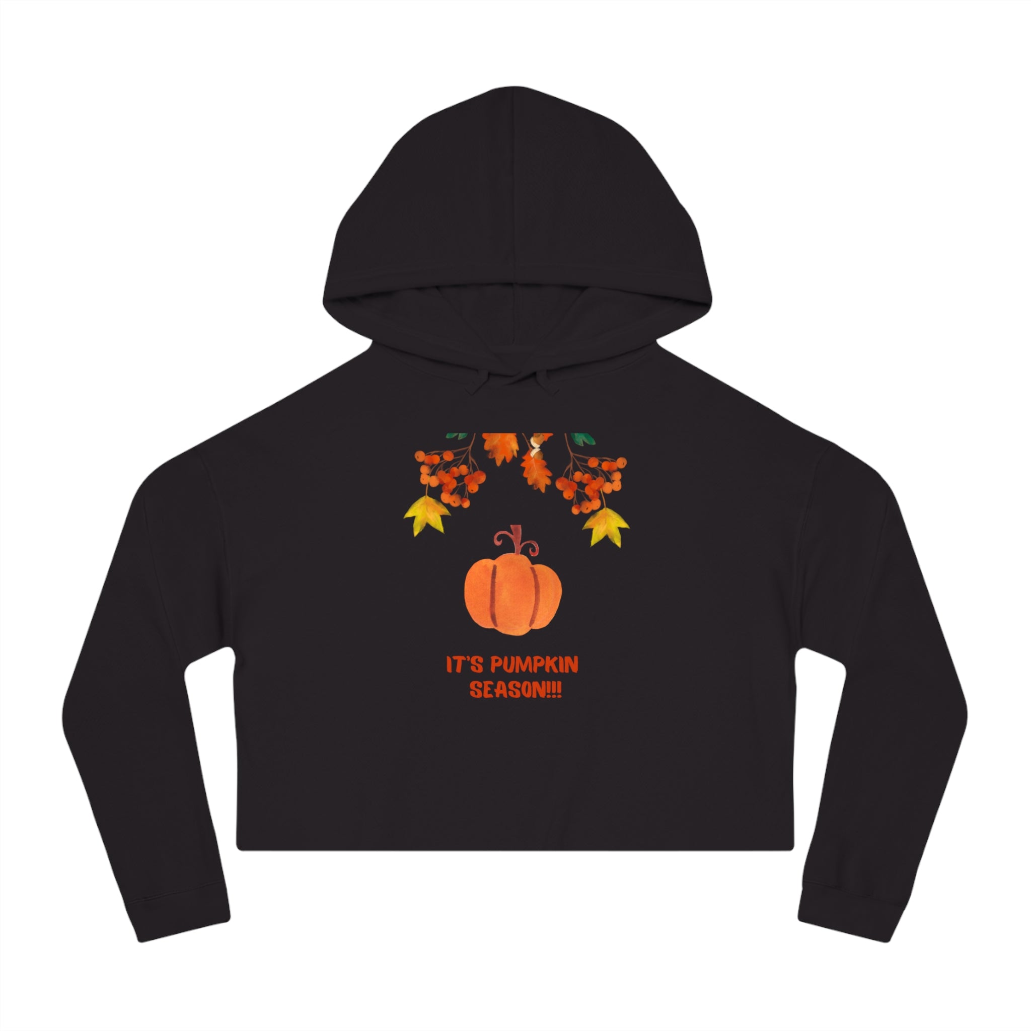 Pumpkin Season Women’s Cropped Hooded Sweatshirt