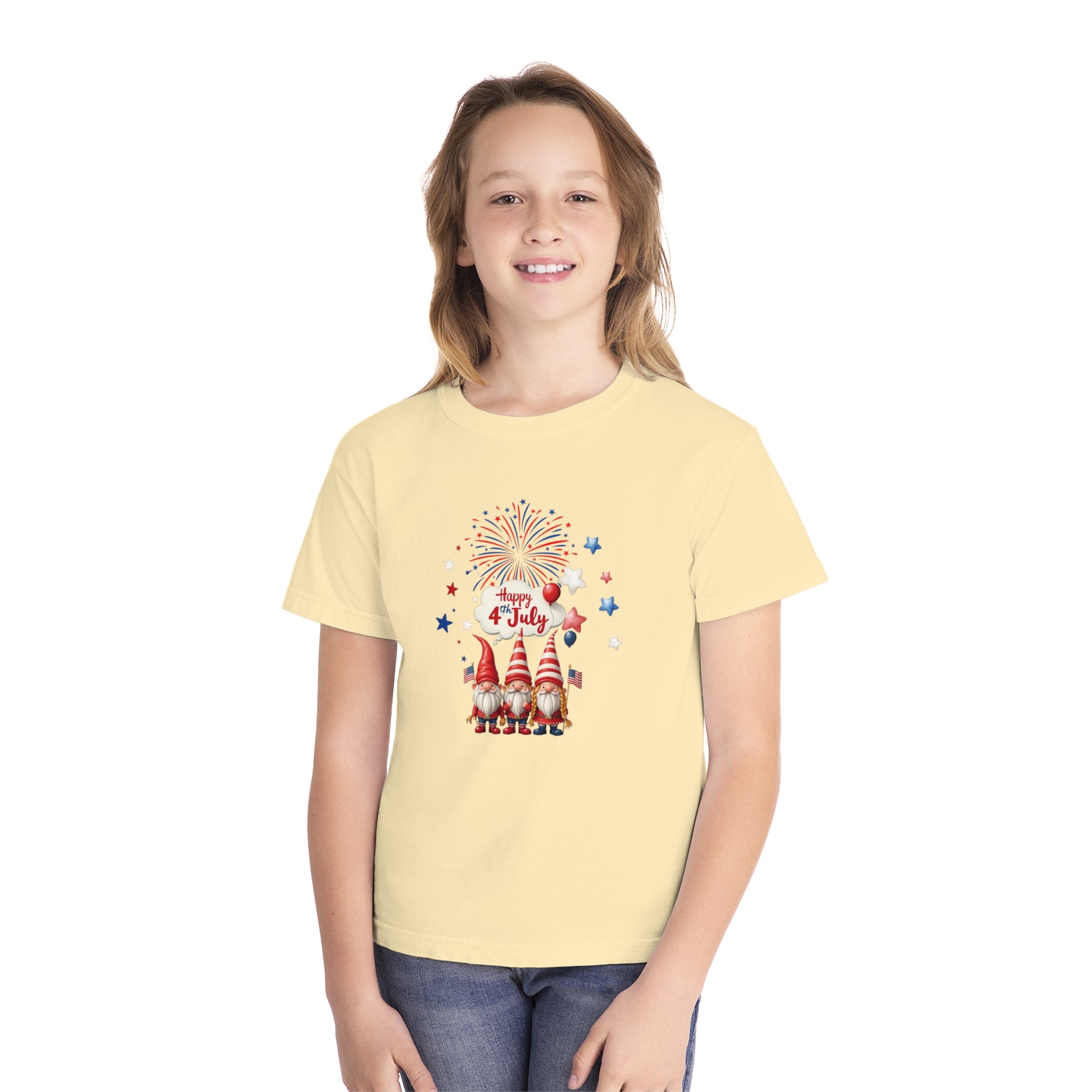 Gnome 4th of July Youth Midweight Tee