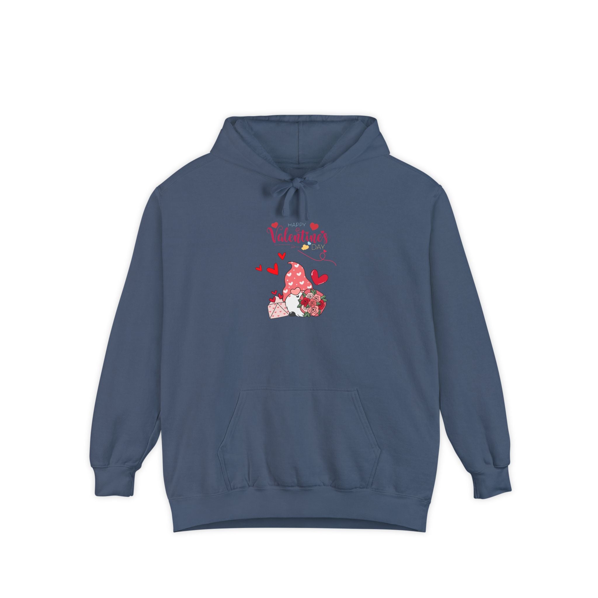 Gnome Valentine's Day Unisex Garment-Dyed Hoodie