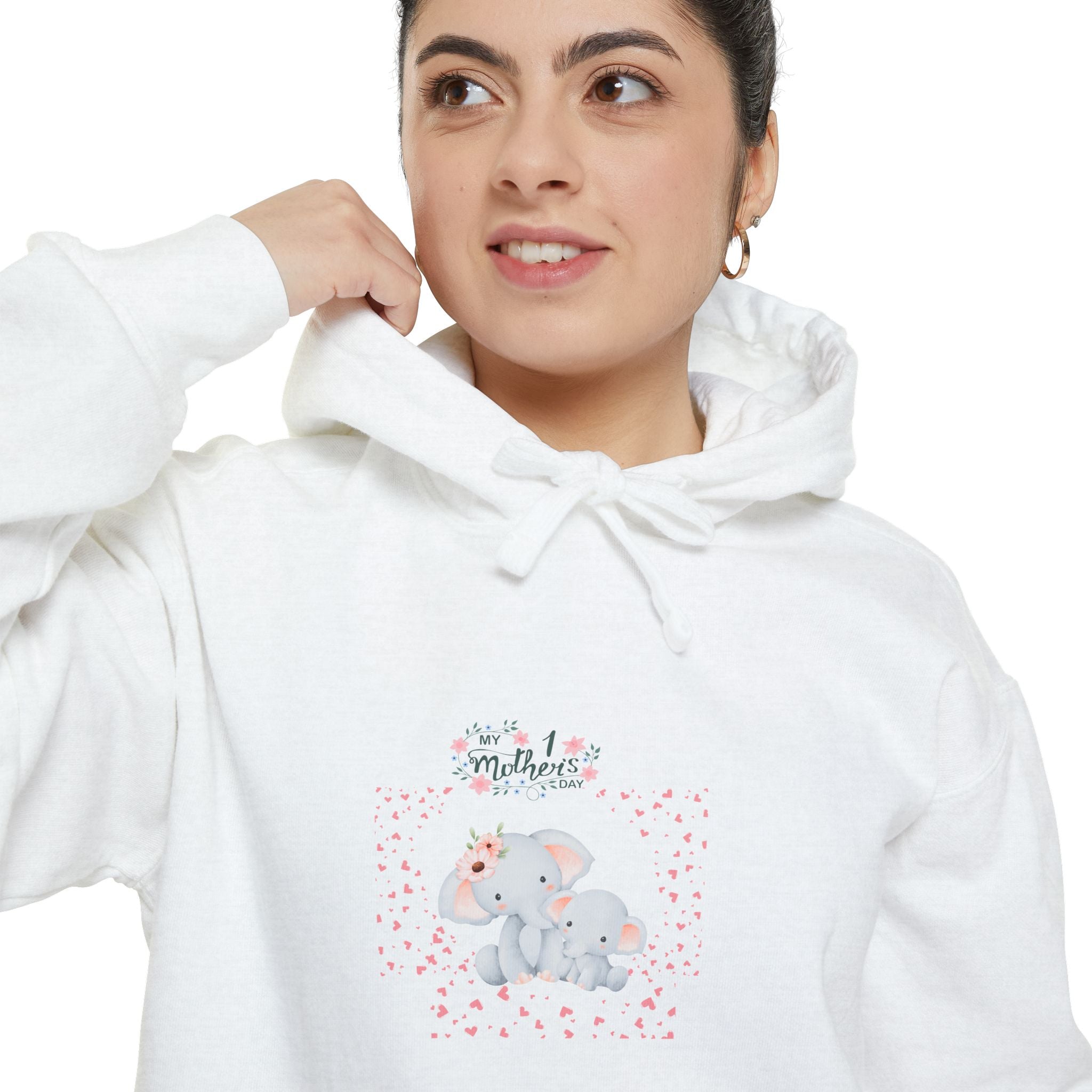 My 1st Mother's Day Unisex Hoodie - Garment-Dyed