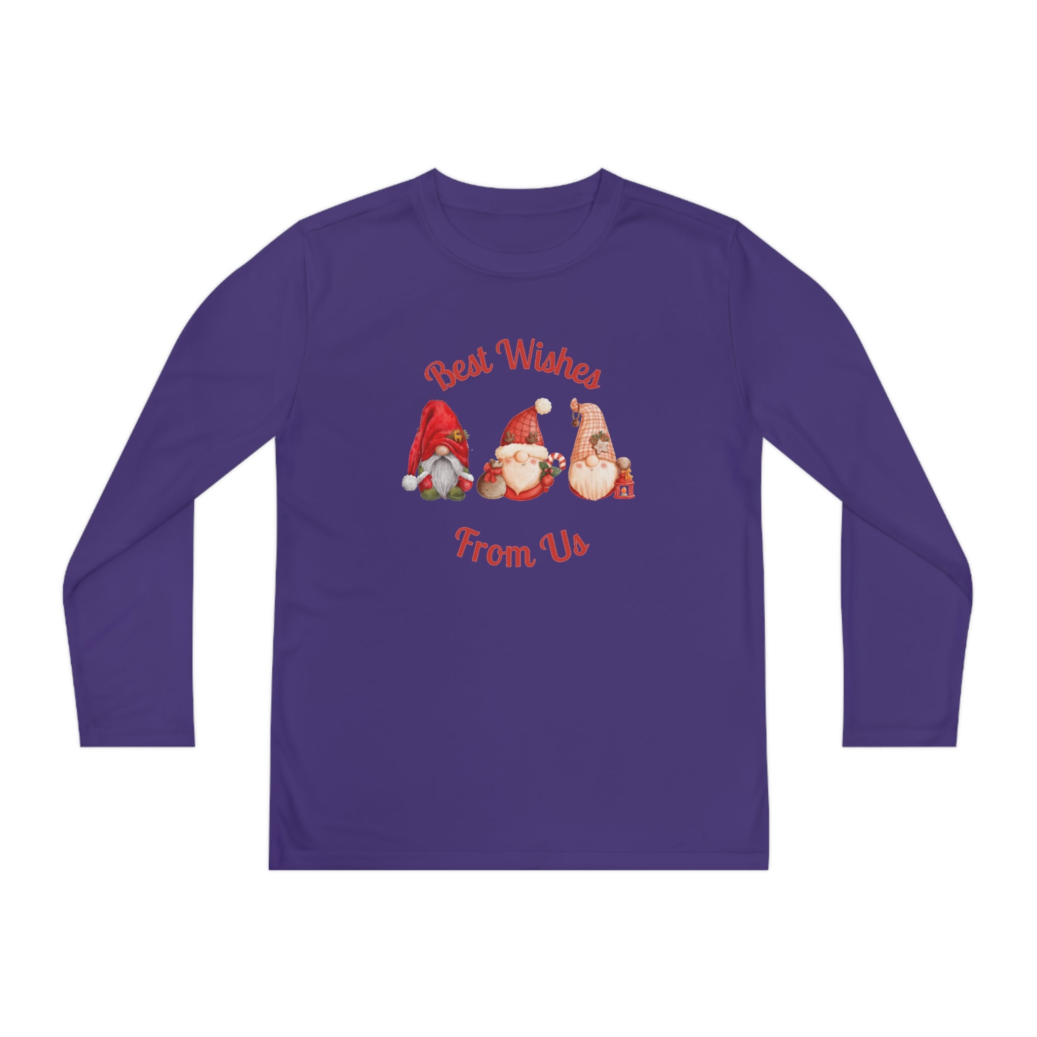 Gnome Best Wishes Youth Long Sleeve Competitor Tee