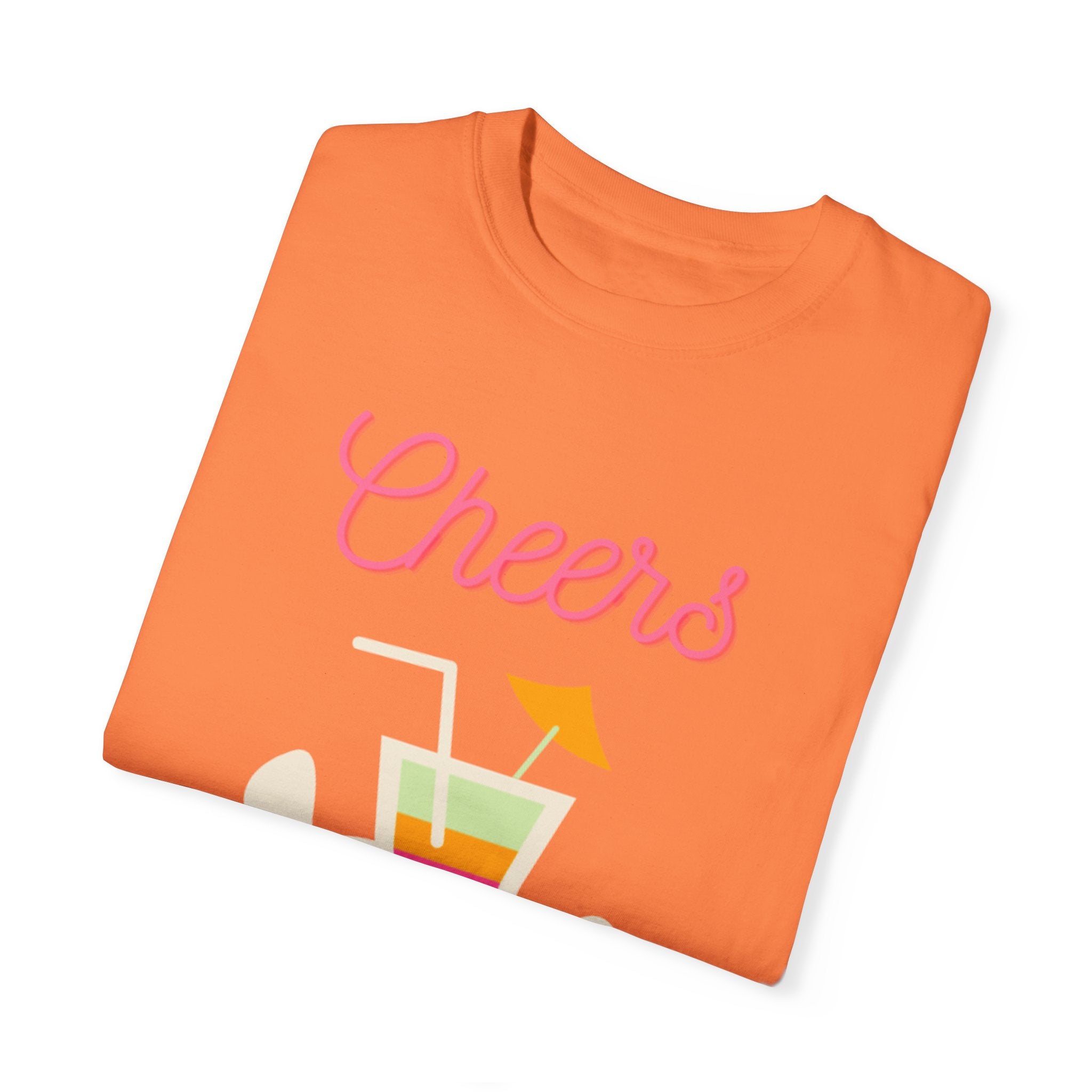 Cheers To Summer Unisex Garment-Dyed T-shirt