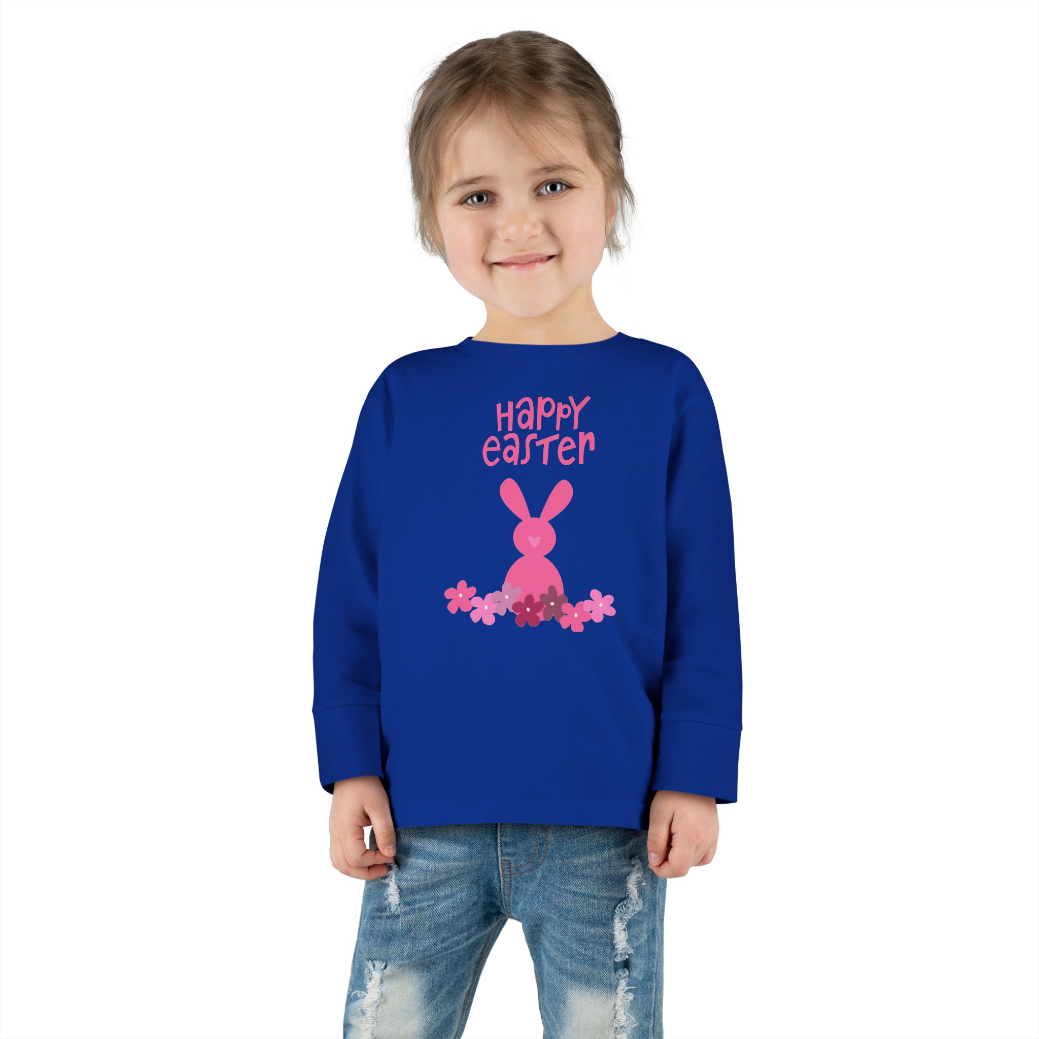 Happy Bunny Day Toddler Long Sleeve Tee
