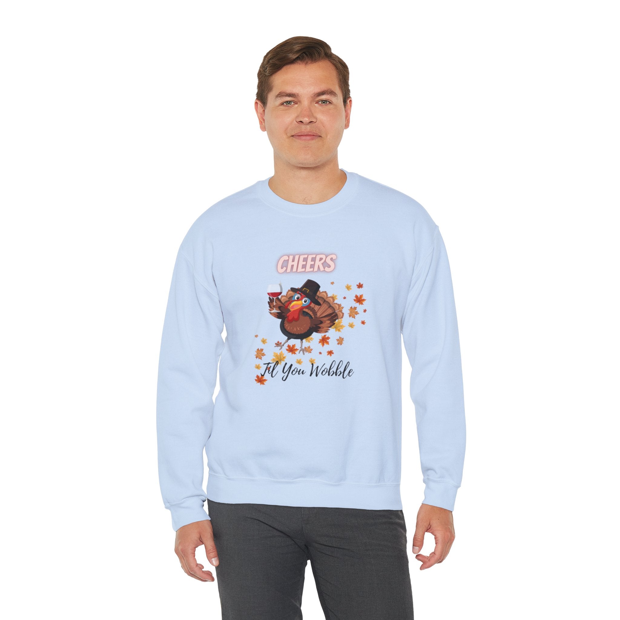 Cheers Til You Wobble Unisex Heavy Blend™ Crewneck Sweatshirt