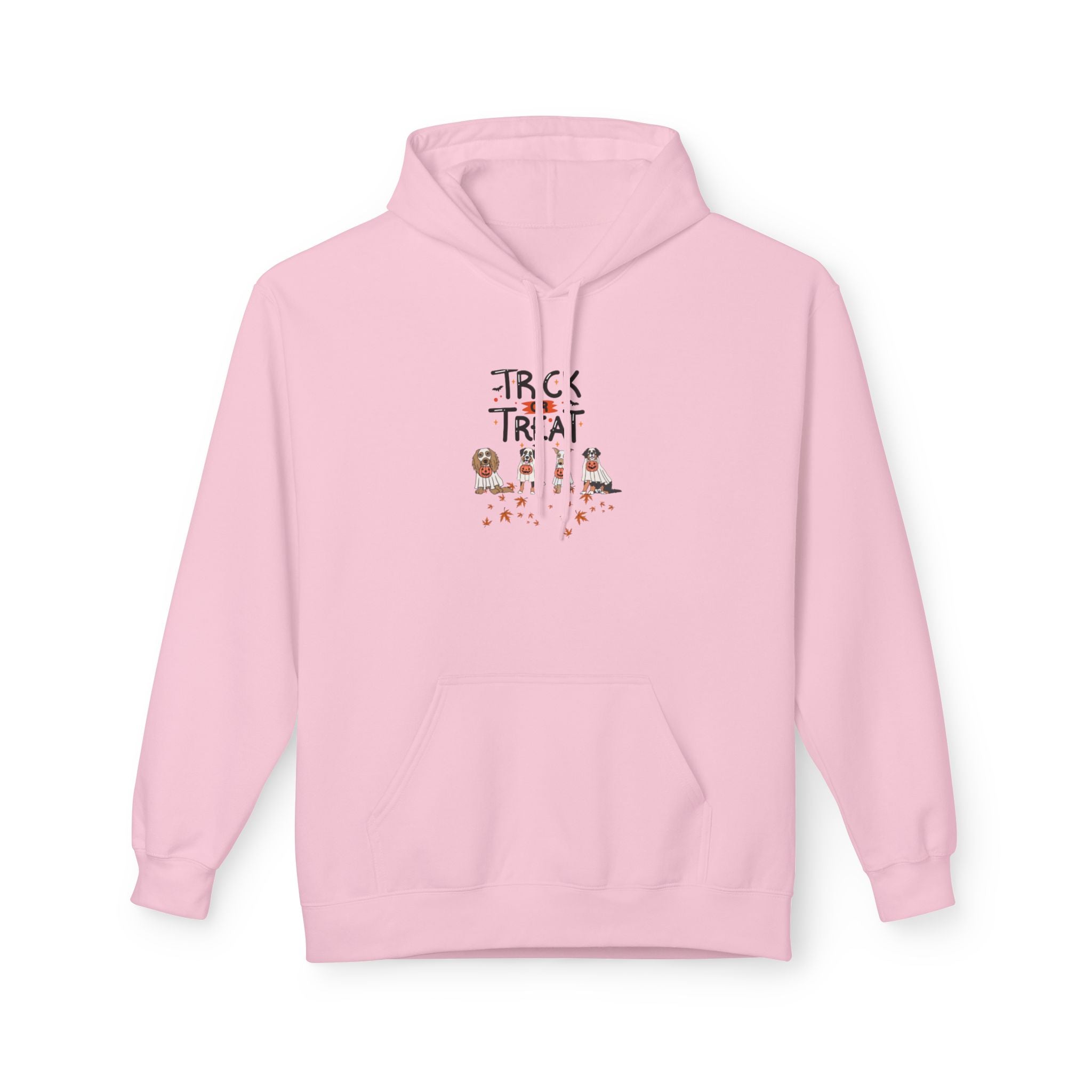 Pooch Trick or Treat Unisex Midweight Softstyle Fleece Hoodie