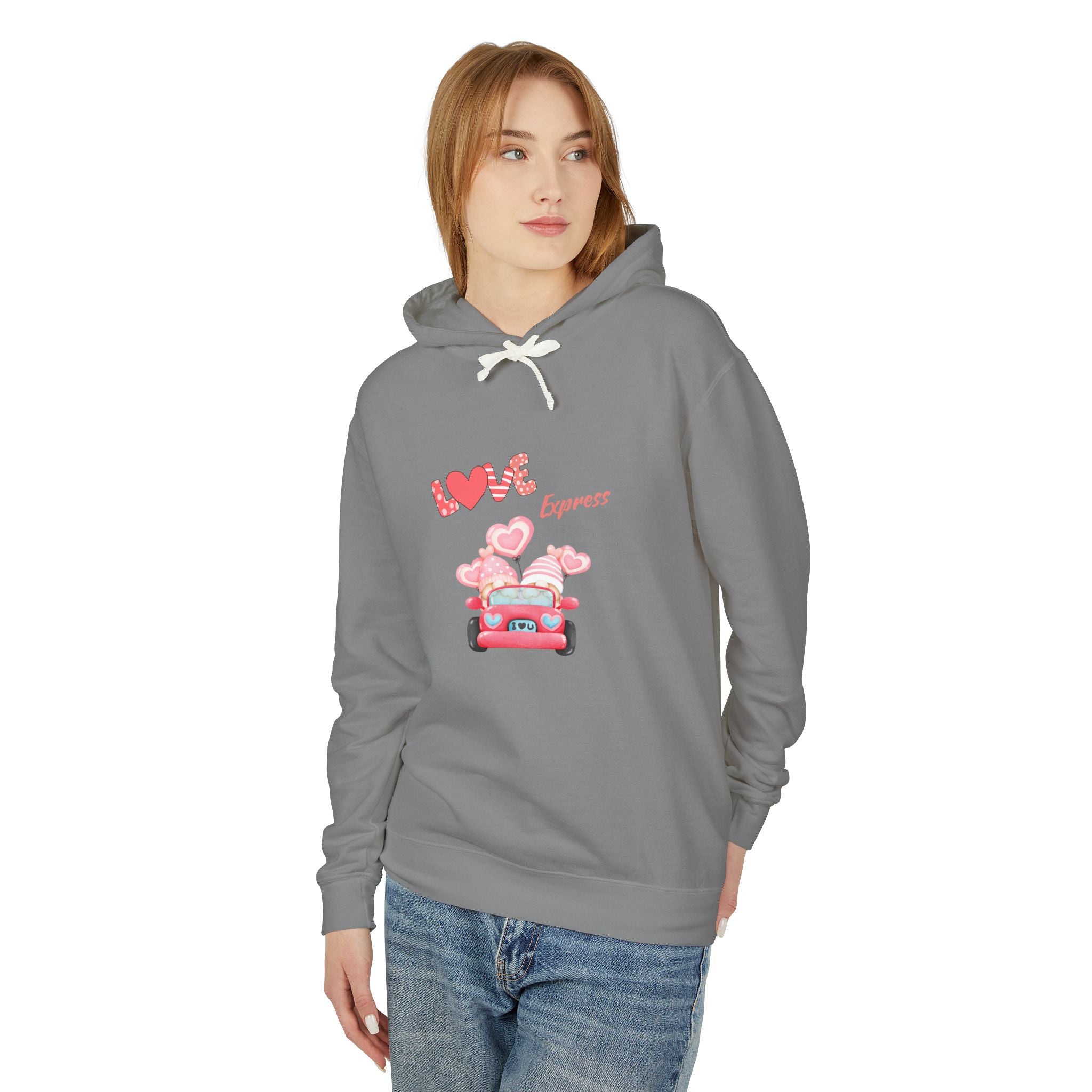 Love Express Unisex Lightweight Hooded Sweatshirt